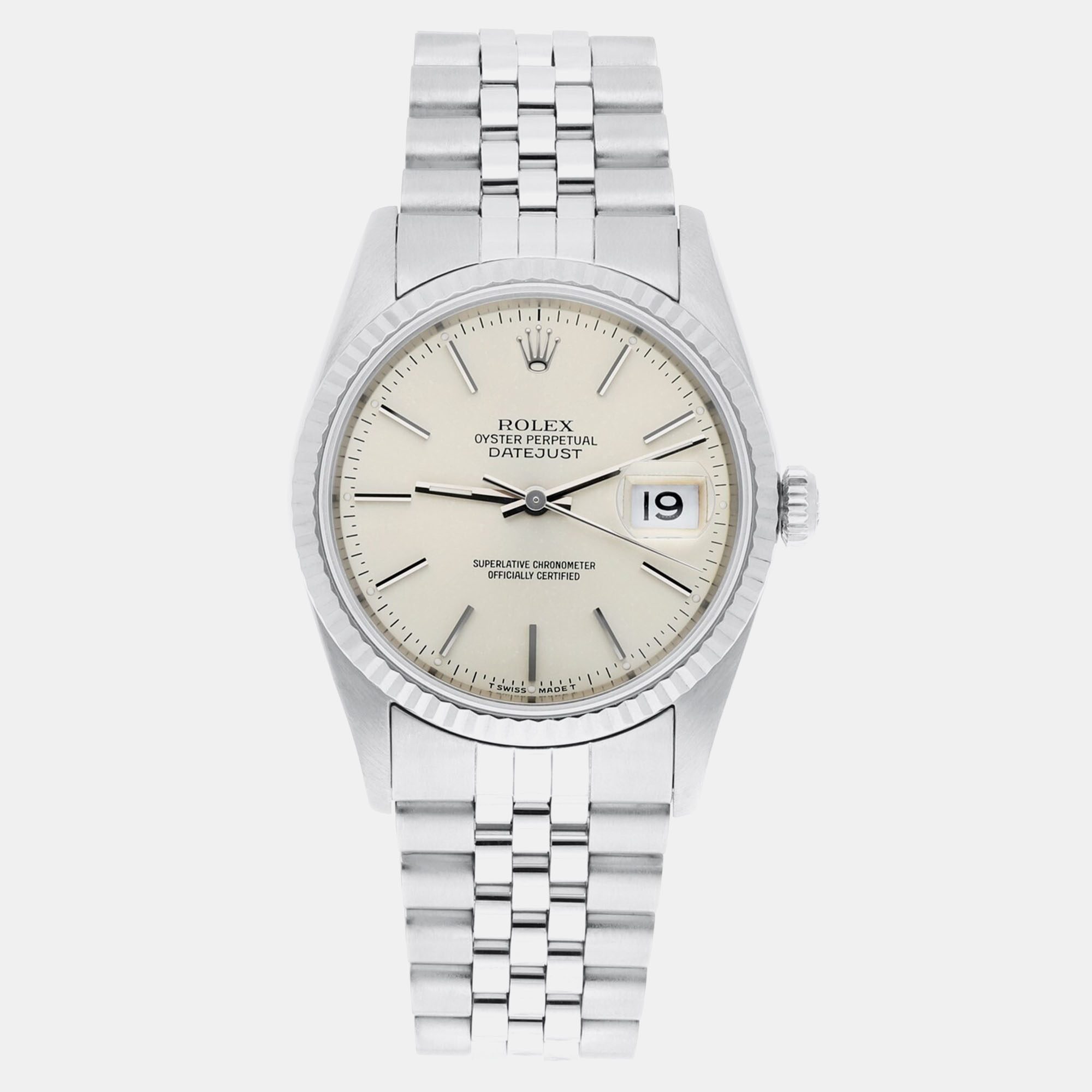 

Rolex Datejust 16234 Automatic Silver Stainless Steel Men's Wristwatch 36 mm