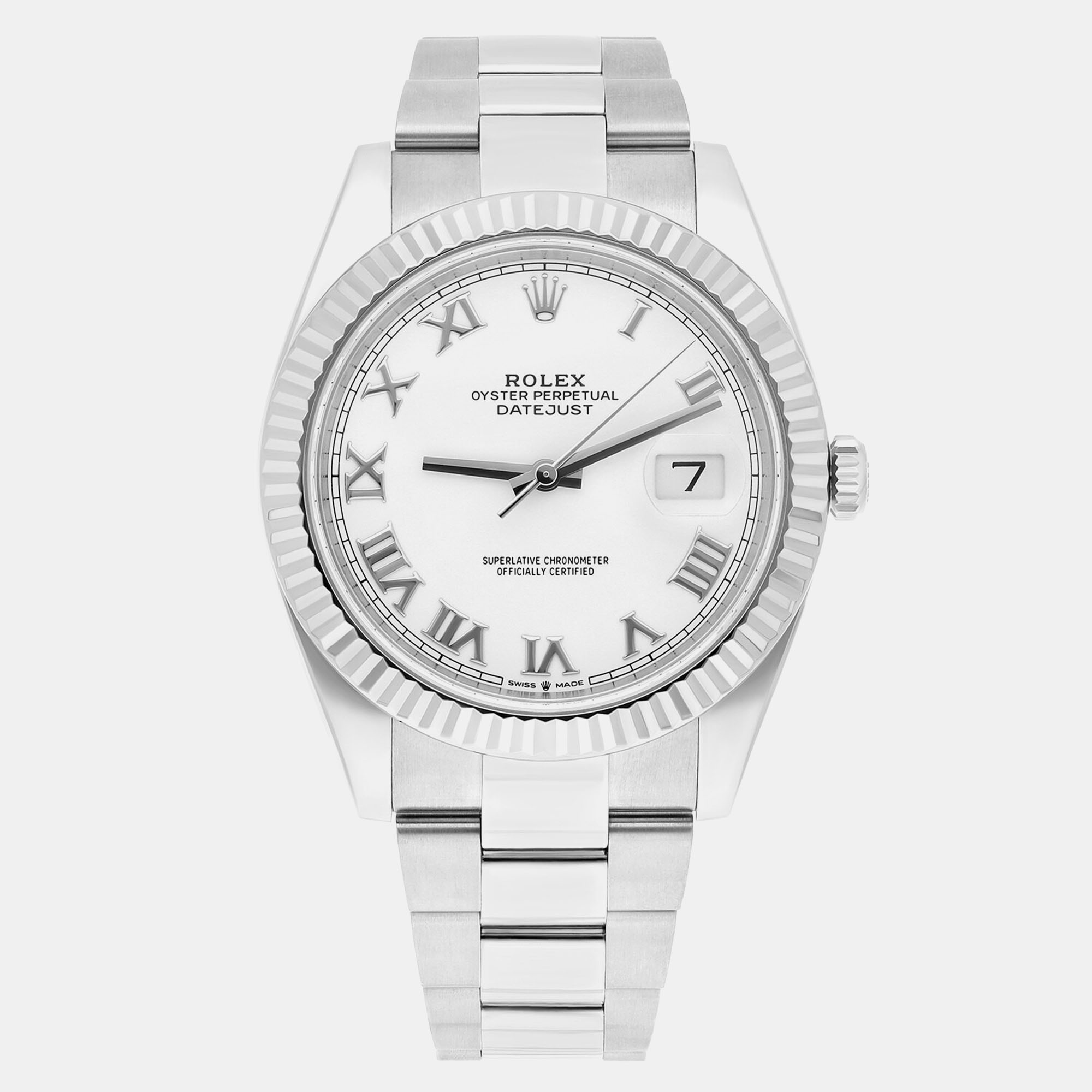 

Rolex Datejust 126334 Automatic White Stainless Steel Men's Wristwatch 41 mm
