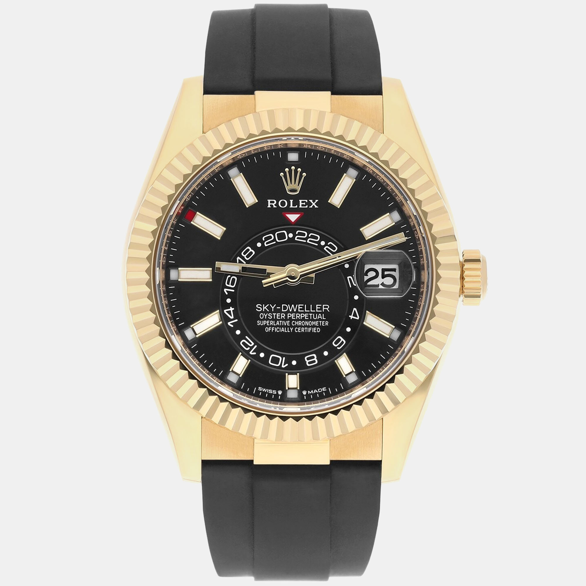 

Rolex Sky-Dweller 336238 Automatic Black 18k Yellow Gold Men's Wristwatch 42 mm
