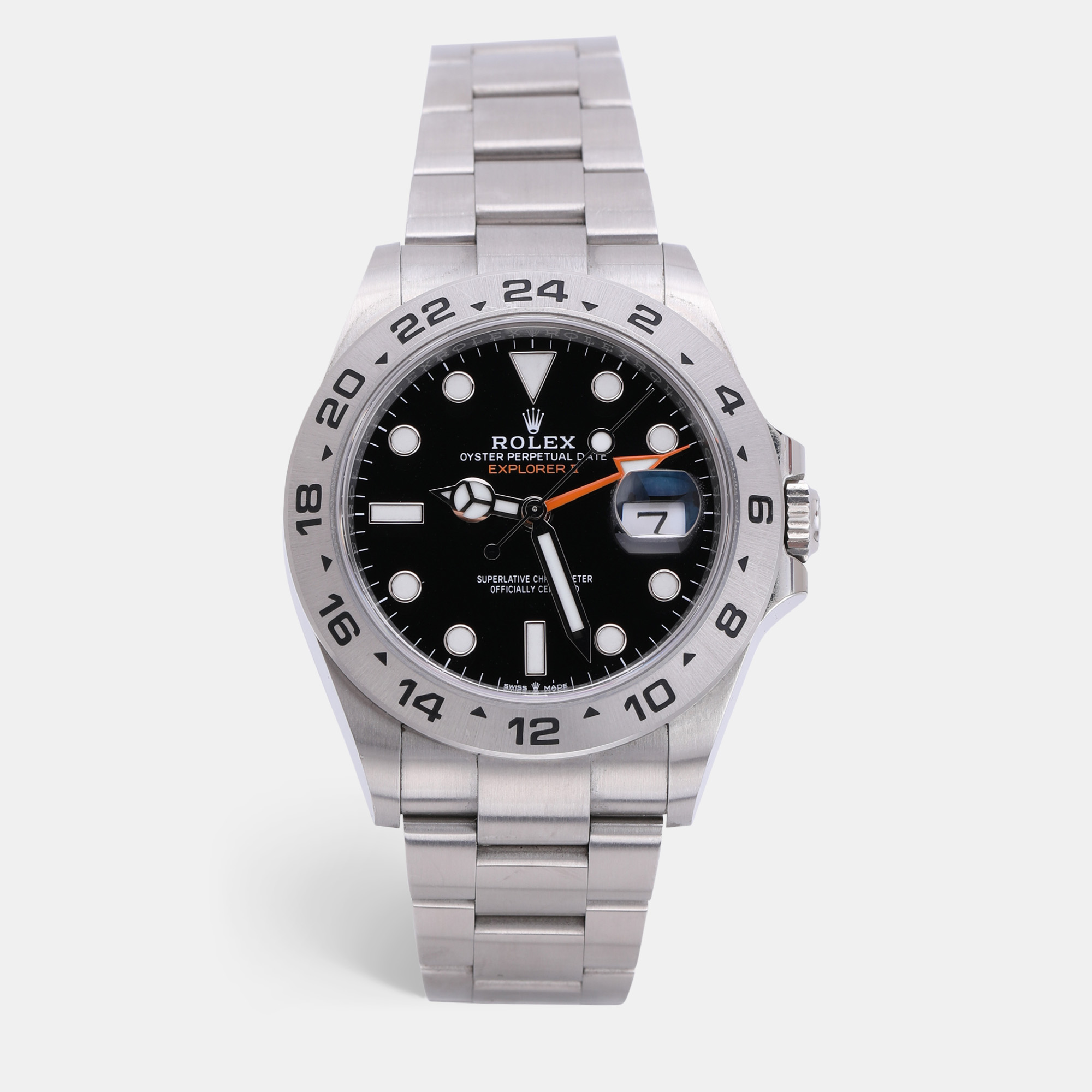 

Rolex Black Stainless Steel Explorer II