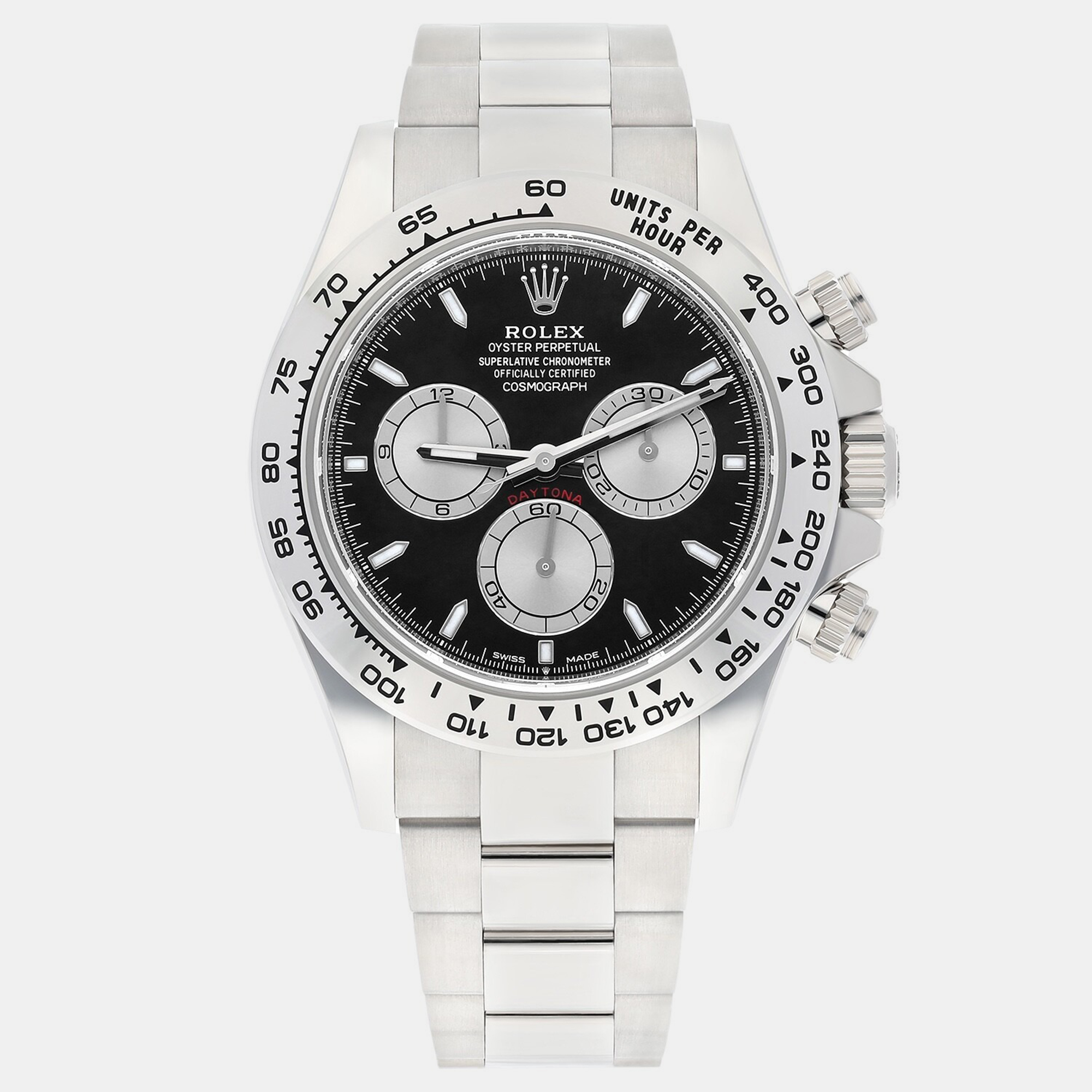 

Rolex Cosmograph Daytona 126509 Automatic Black 18k White Gold Men's Wristwatch 40 mm