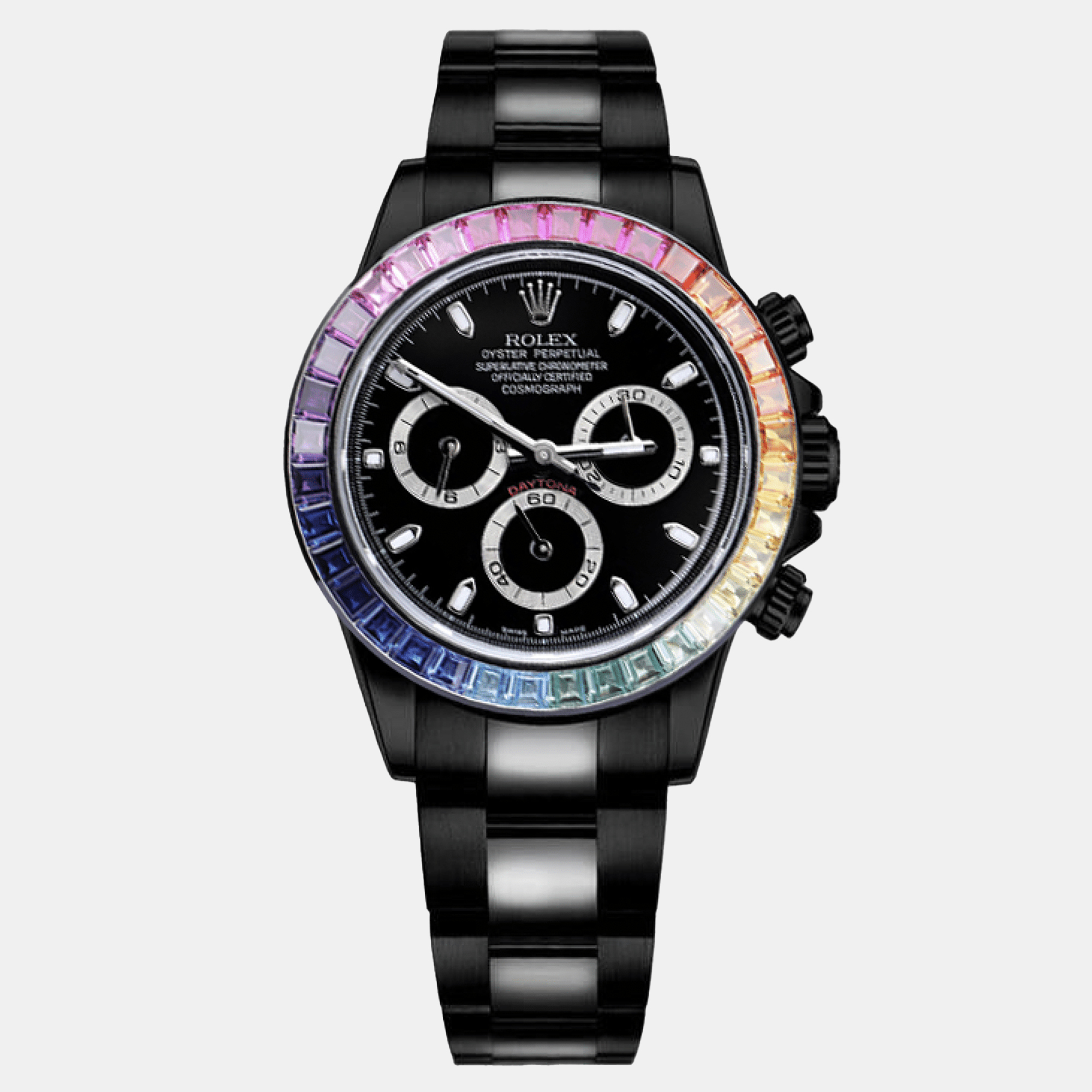 

Rolex Cosmograph Daytona 116523 Automatic Customised Black PVD Coated Men's Wristwatch 40 mm