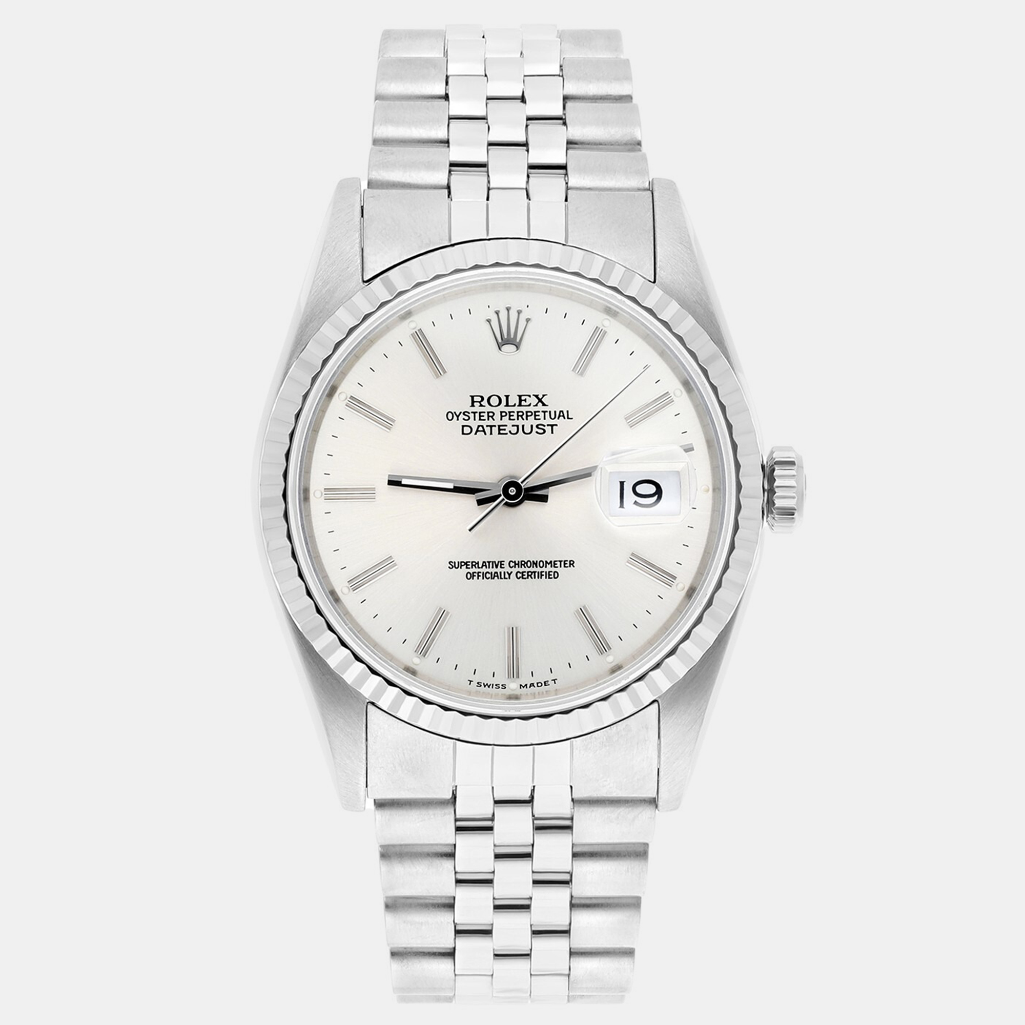 

Rolex Datejust 16234 Automatic Silver Stainless Steel Men's Wristwatch 36 mm