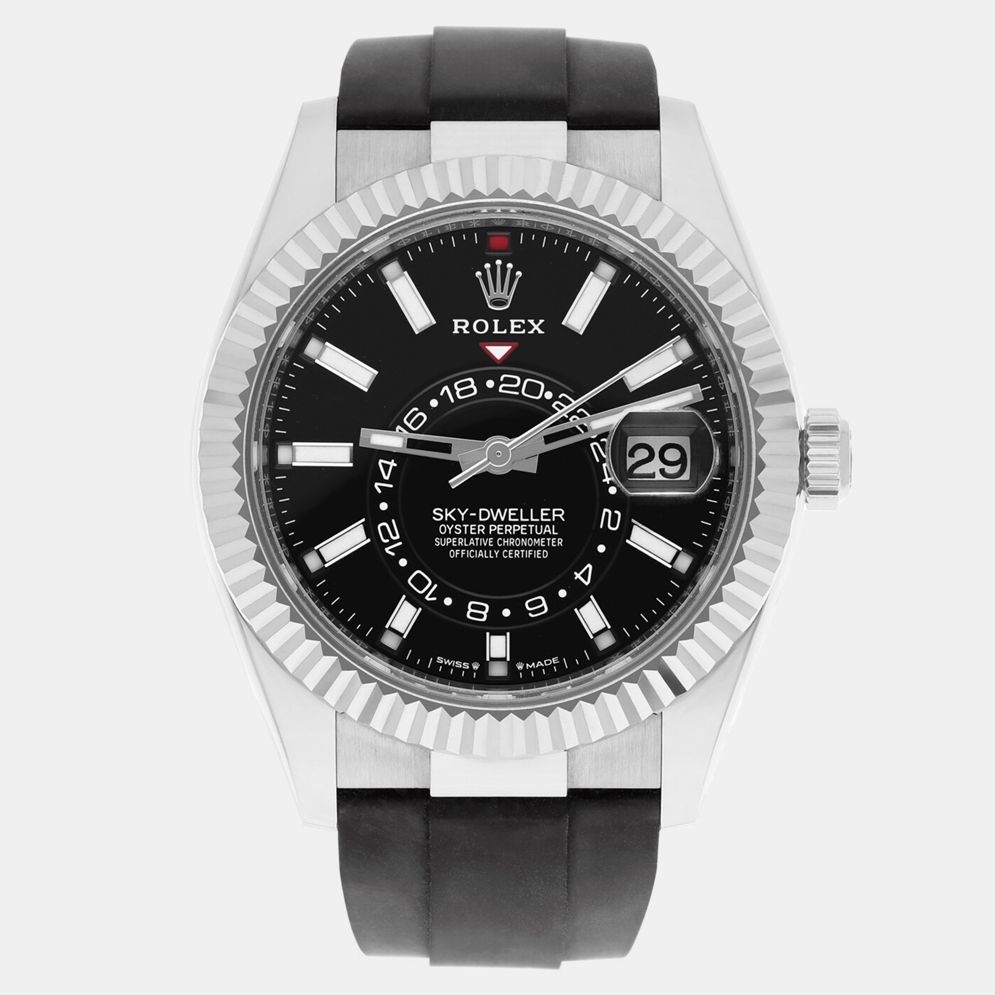 

Rolex Sky-Dweller 336239 Automatic Black 18k White Gold Men's Wristwatch 42 mm