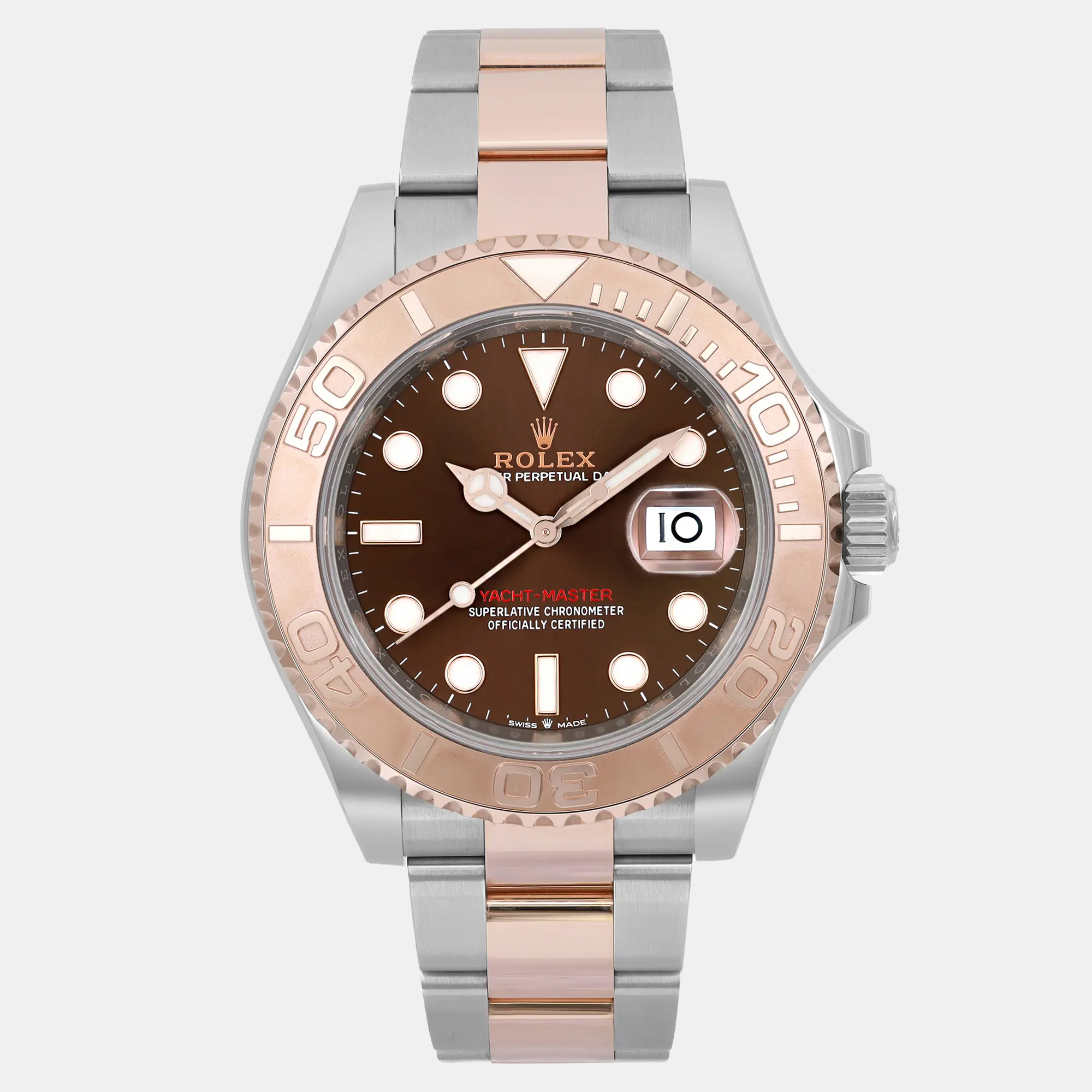

Rolex Yacht Master 126621 Automatic Chocolate Dial 18K Rose Gold Stainless Steel Men's Wristwatch 40 mm, Brown
