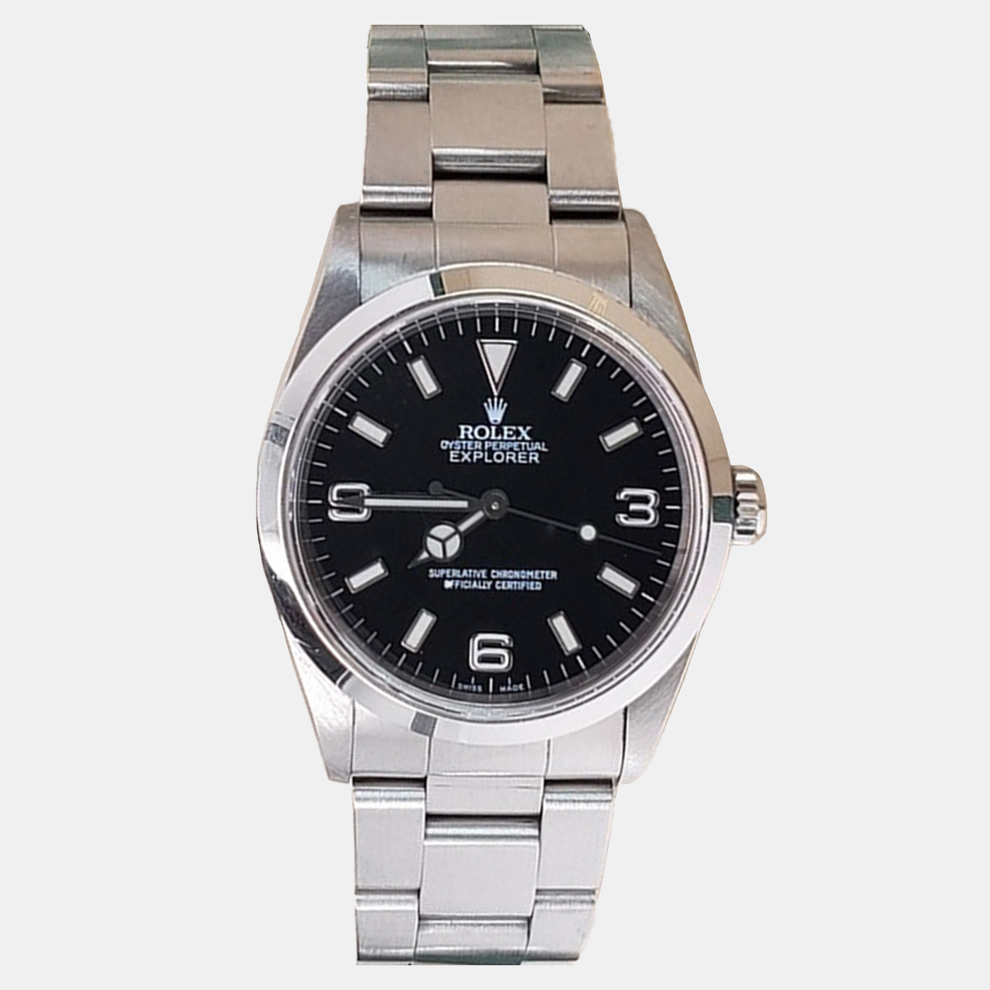 

Rolex Explorer 14270 Automatic Black Stainless Steel Men's Wristwatch 36 mm