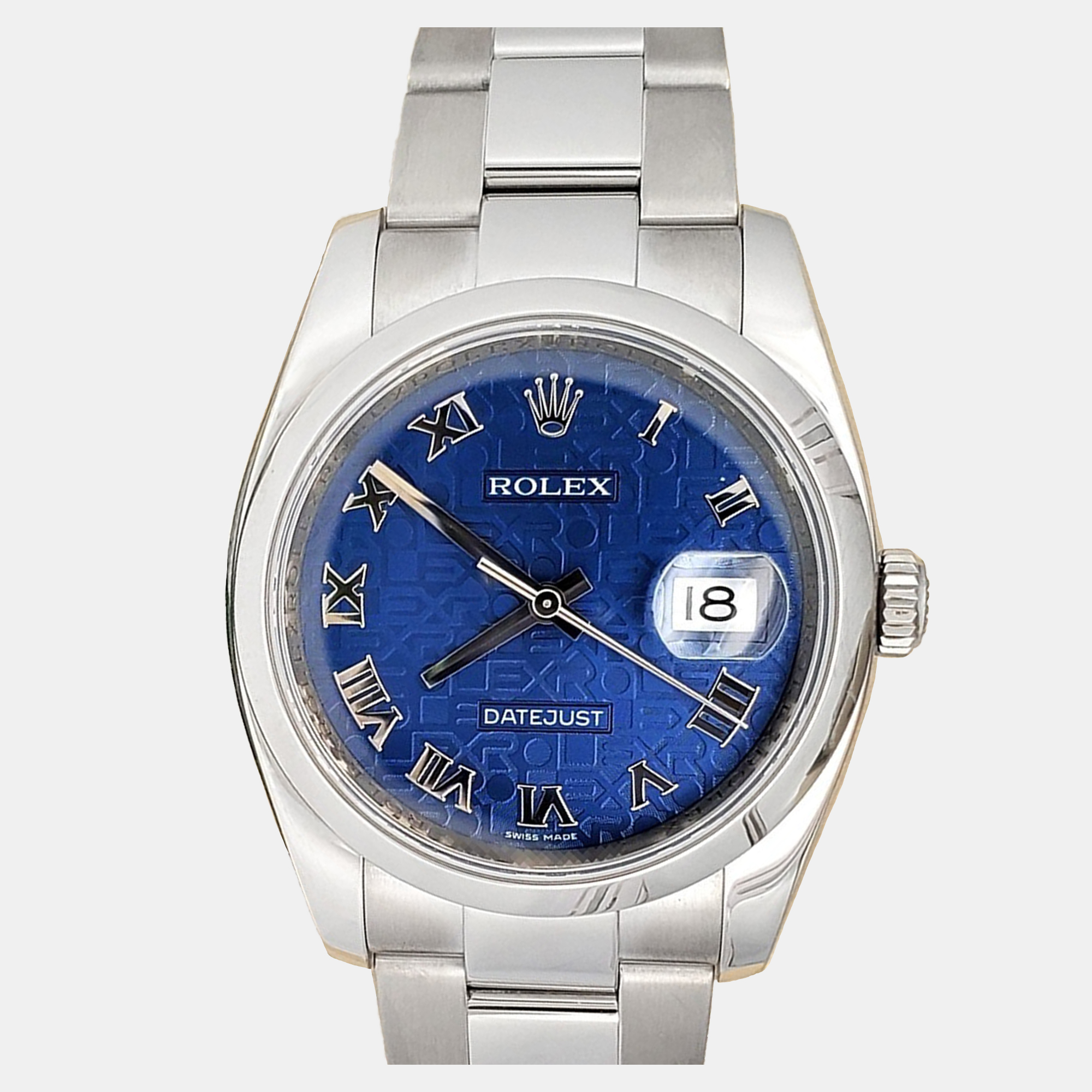 

Rolex Datejust 116200 Automatic Blue Stainless Steel Men's Wristwatch 36 mm