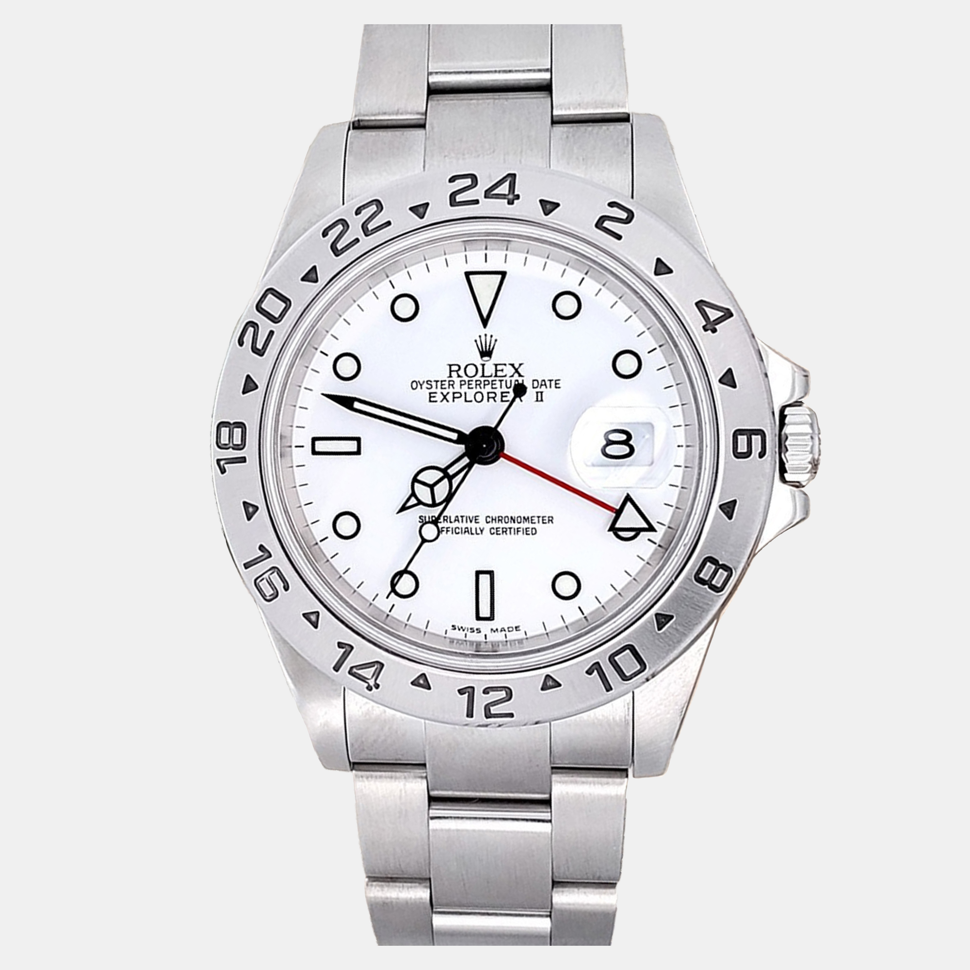 

Rolex Explorer II 16570 Automatic White Stainless Steel Men's Wristwatch 40 mm
