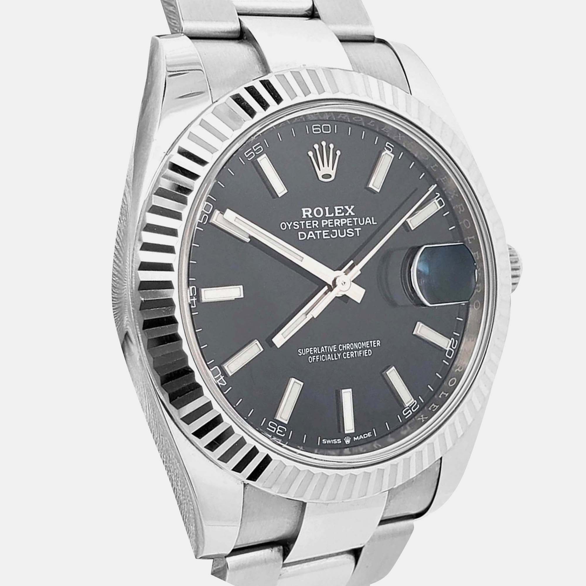 

Rolex Datejust 126334 Automatic Black Stainless Steel Men’s Wristwatch 41 mm