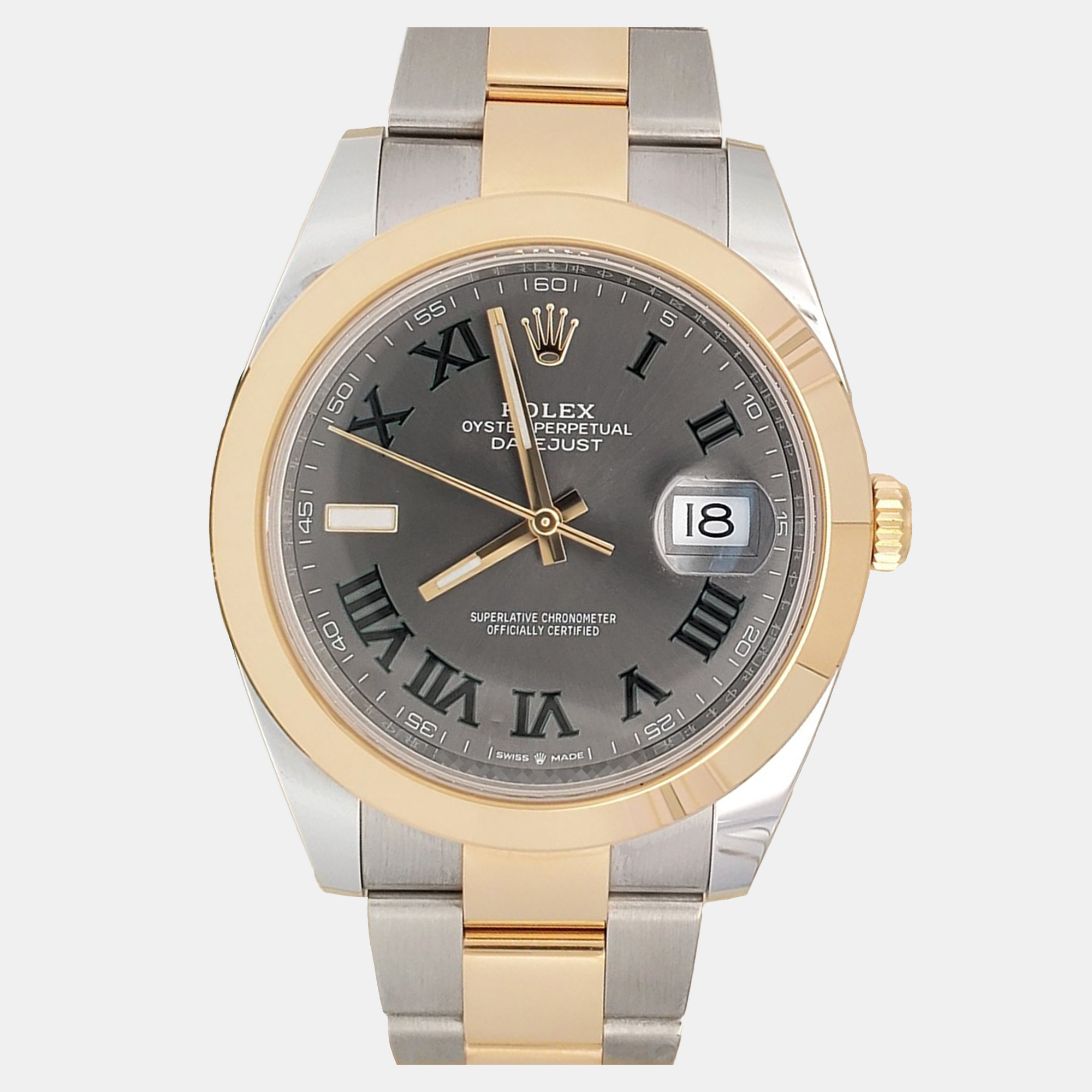 

Rolex Datejust 126303 Automatic Slate 18K Yellow Gold Stainless Steel Men’s Wristwatch 41 mm, Grey