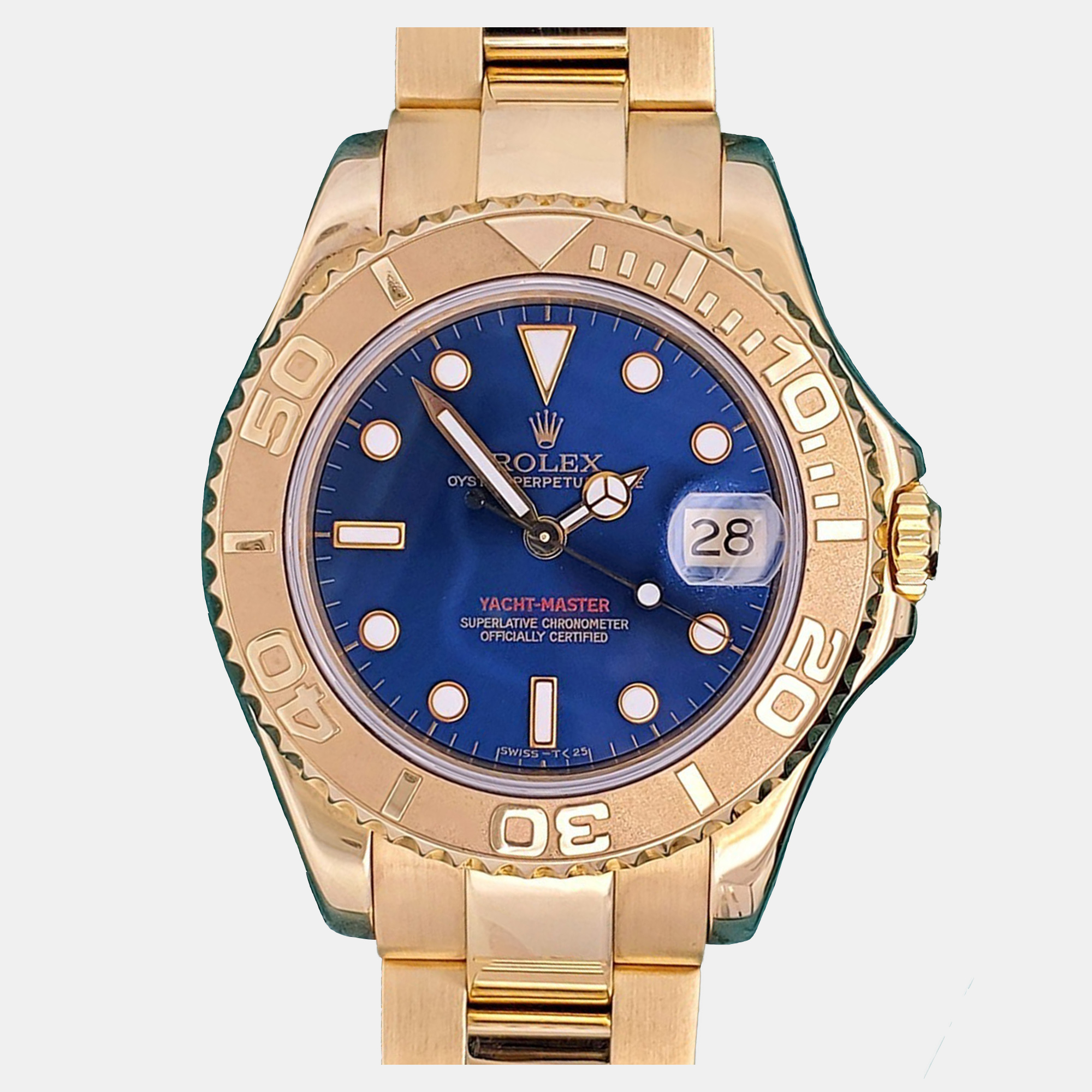 

Rolex Yacht Master 68628 Automatic Blue 18K Yellow Gold Men’s Wristwatch 35 mm