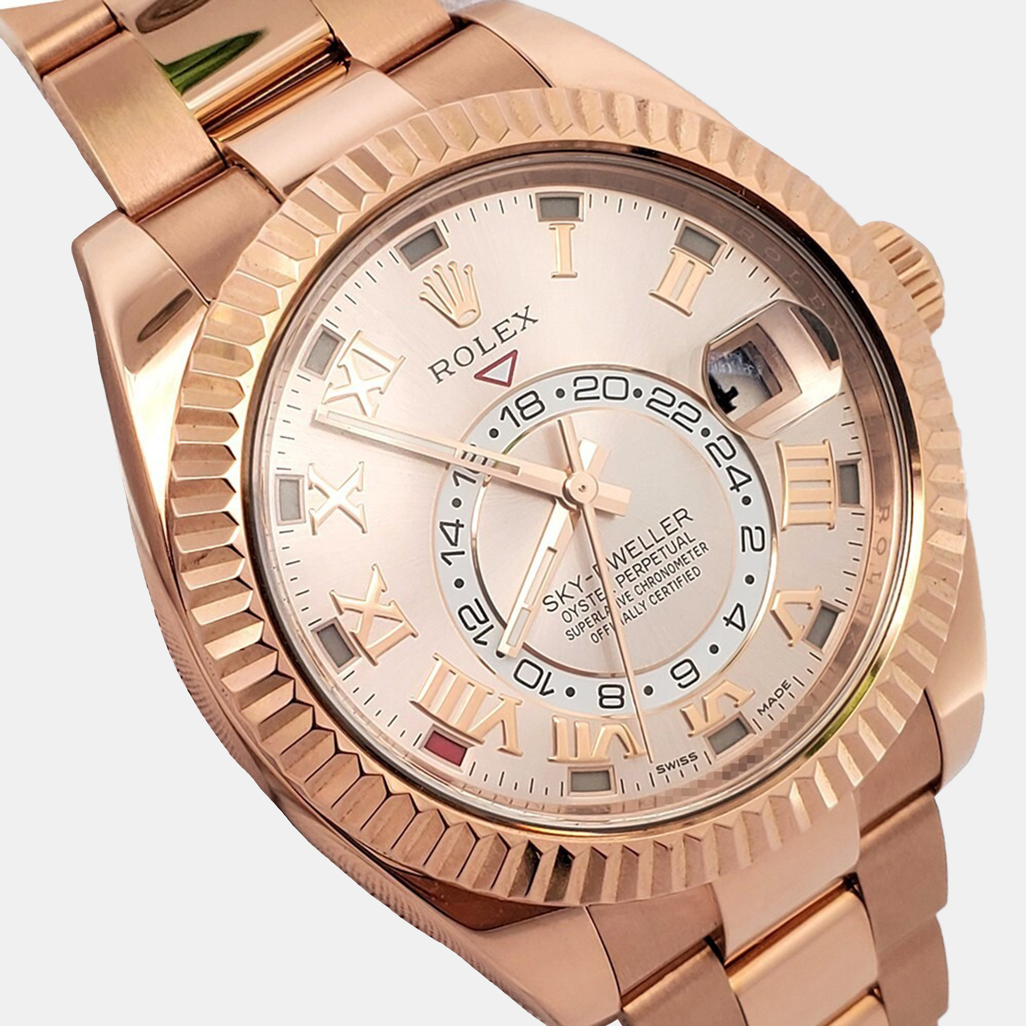 

Rolex Sky Dweller 326935 Automatic Sundust 18K Rose Gold Men’s Wristwatch 42 mm, Pink