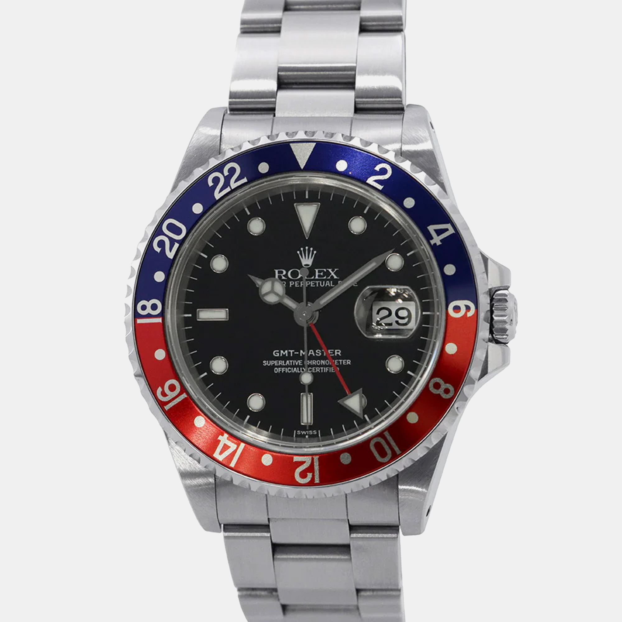 

Rolex GMT-Master II 16700 Automatic Black Stainless Steel Men's Wristwatch 40 mm