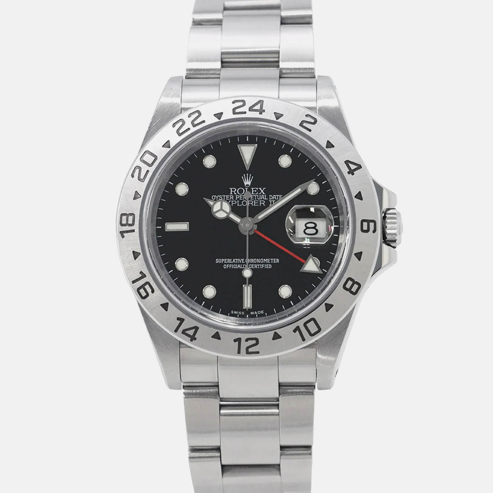 

Rolex Explorer II 16570 Automatic Black Stainless Steel Men's Wristwatch 40 mm