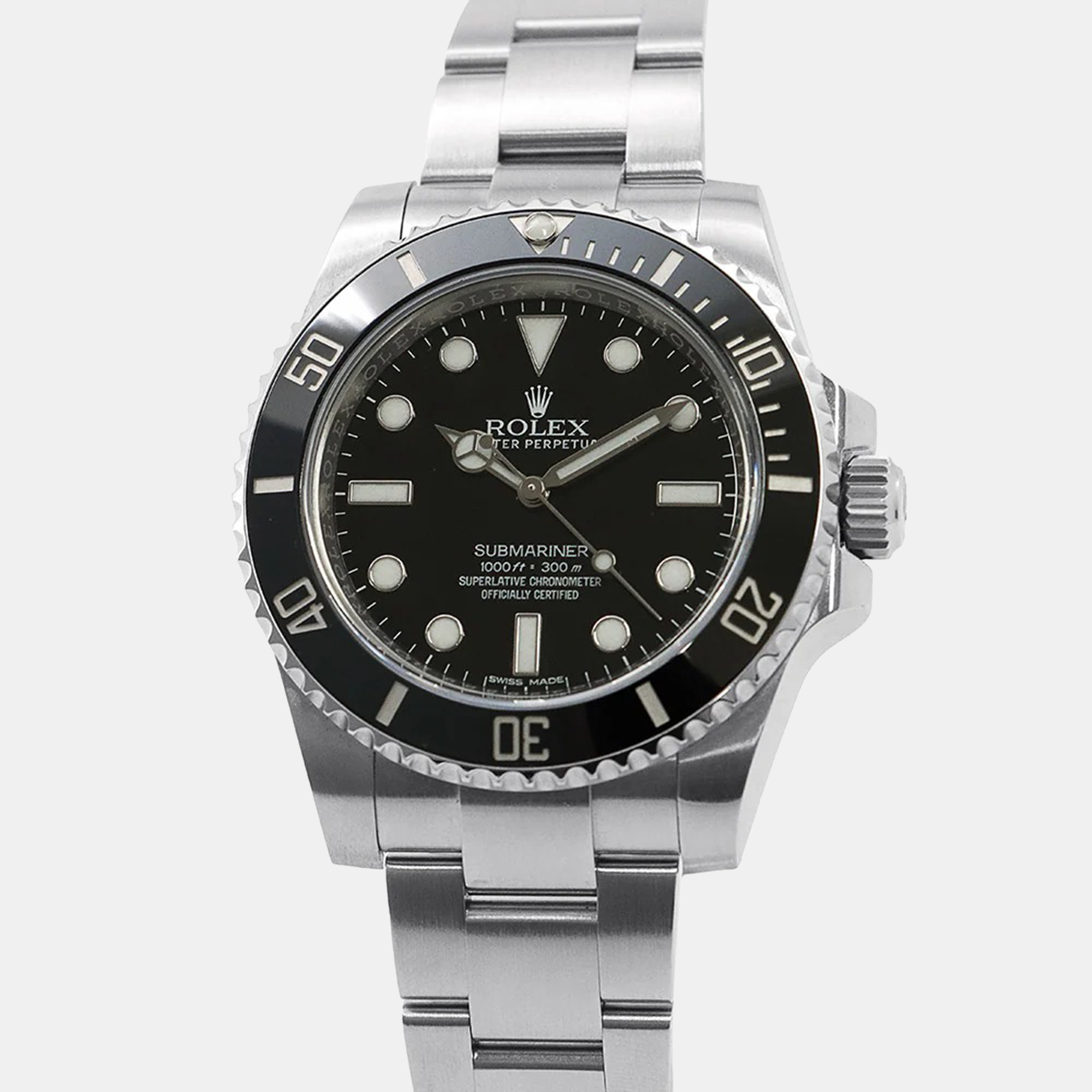 

Rolex Submariner 114060 Automatic Black Stainless Steel Men's Wristwatch 40 mm