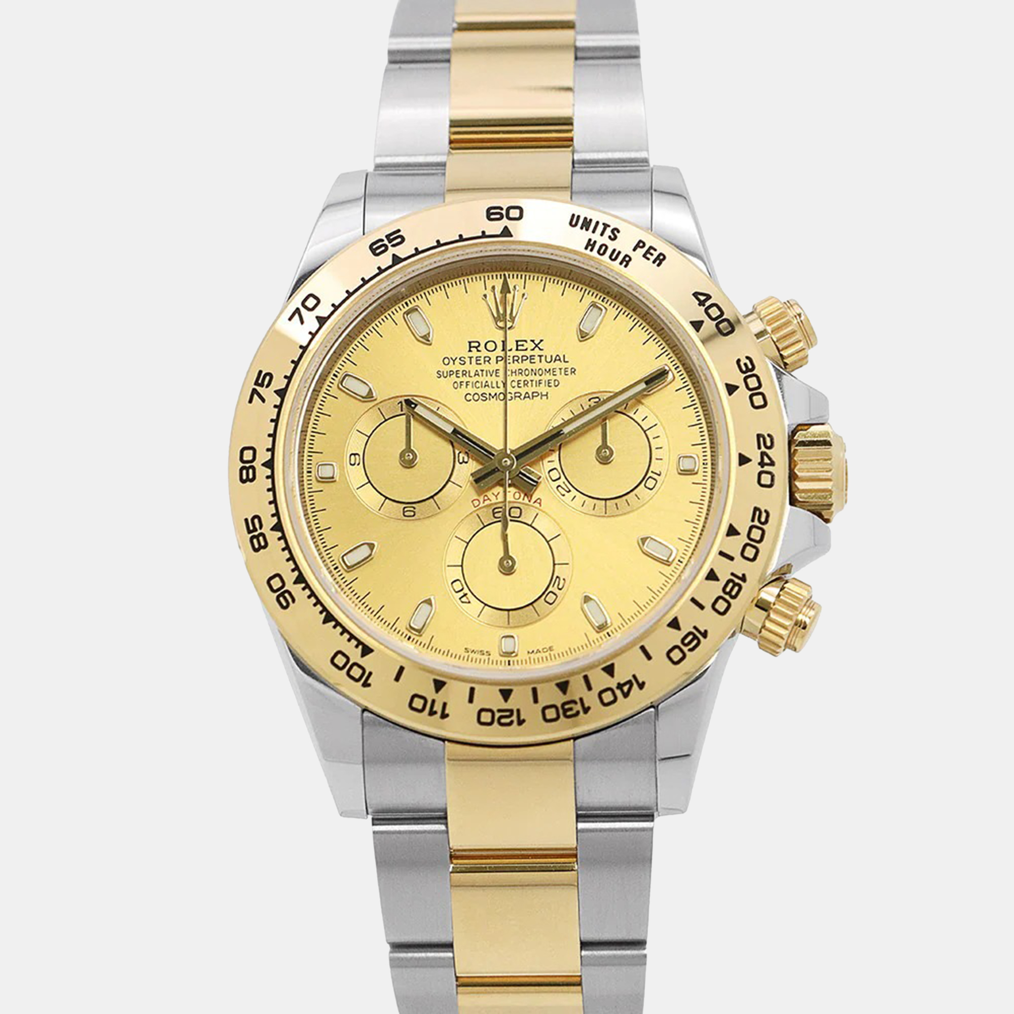 

Rolex Cosmograph Daytona 116503 Automatic Champagne 18k Yellow Gold Stainless Steel Men's Wristwatch 40 mm