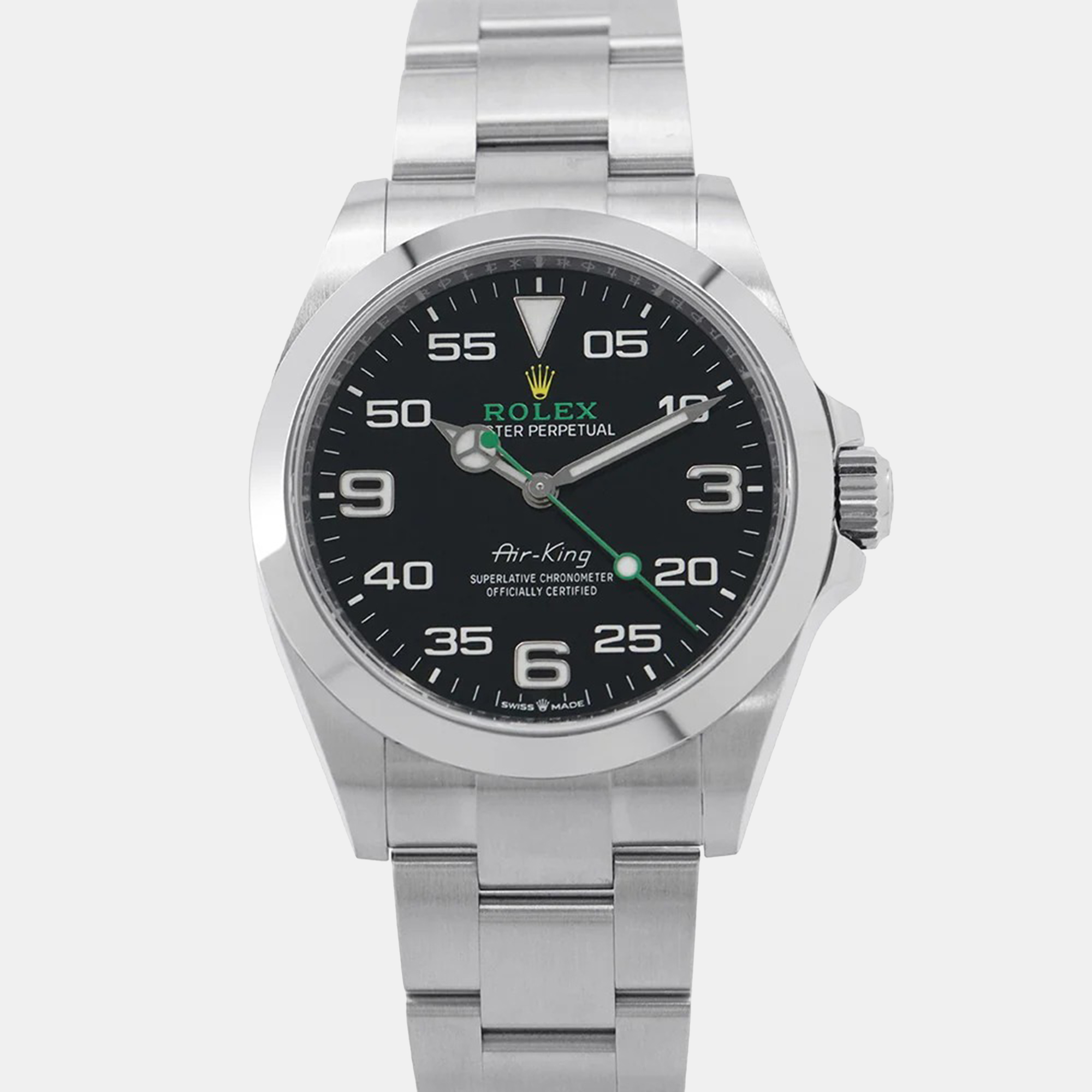 

Rolex Air-King 126900 Automatic Black Stainless Steel Men's Wristwatch 40 mm