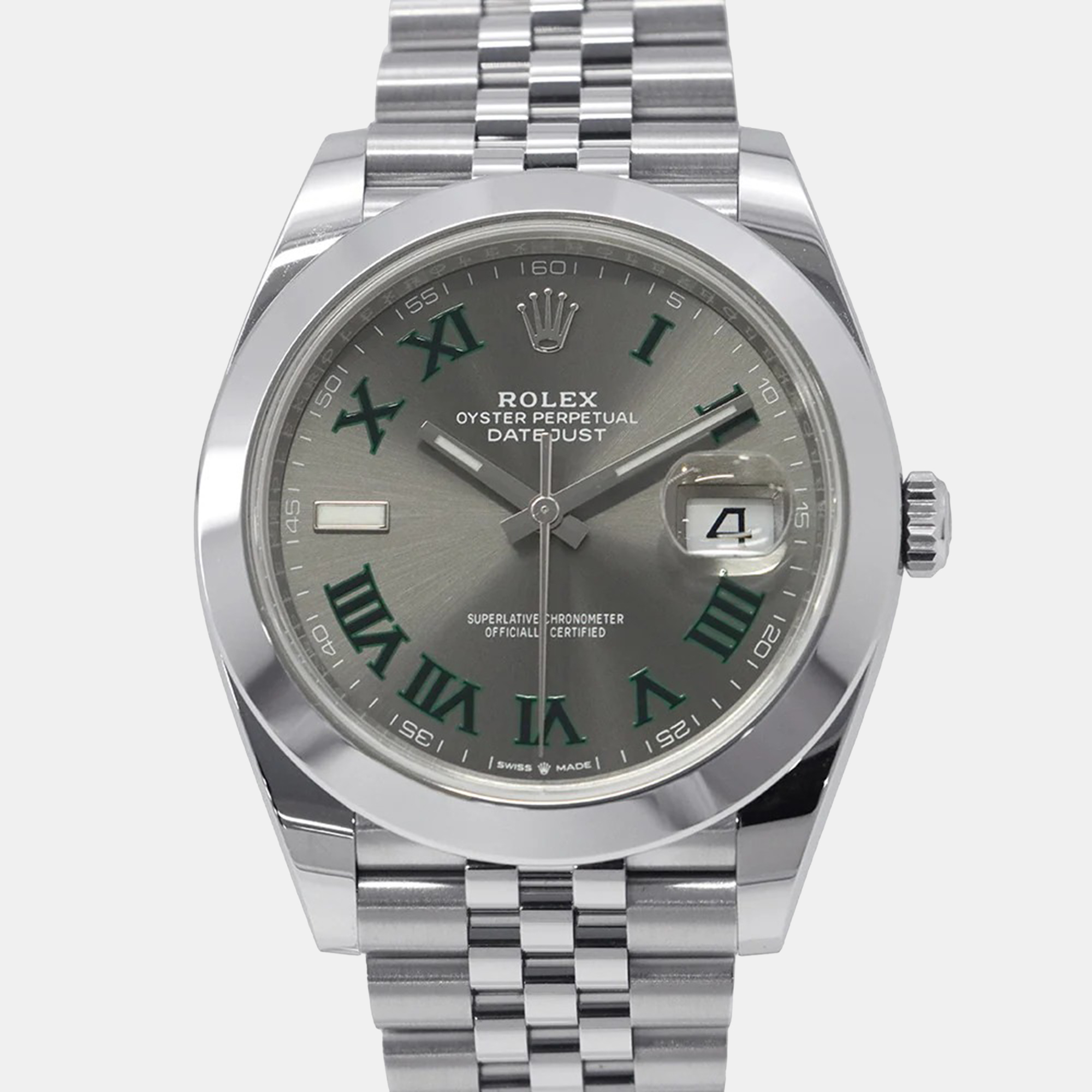 

Rolex Datejust 126300 Automatic Grey Stainless Steel Men's Wristwatch 41 mm