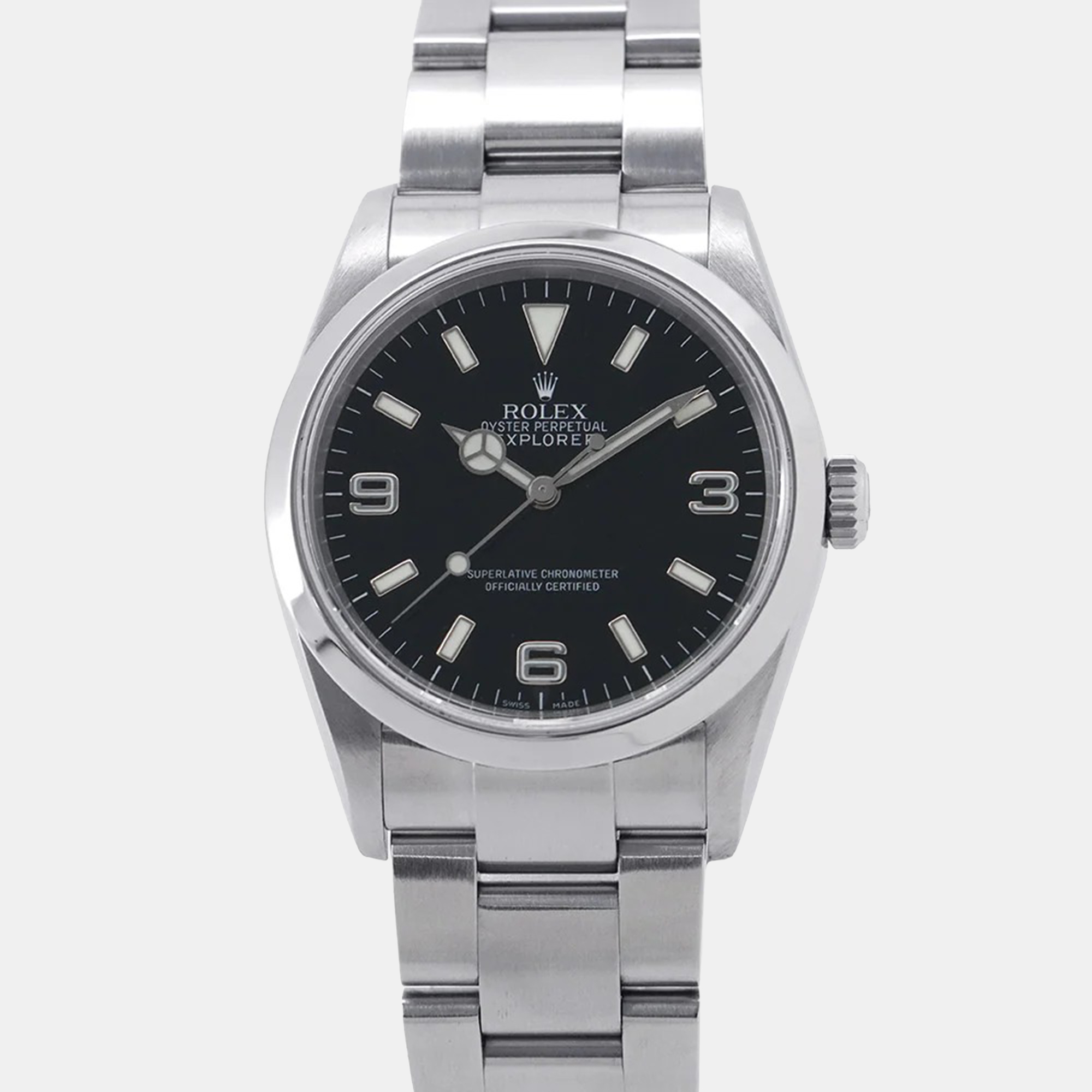 

Rolex Explorer 114270 Automatic Black Stainless Steel Men's Wristwatch 36 mm