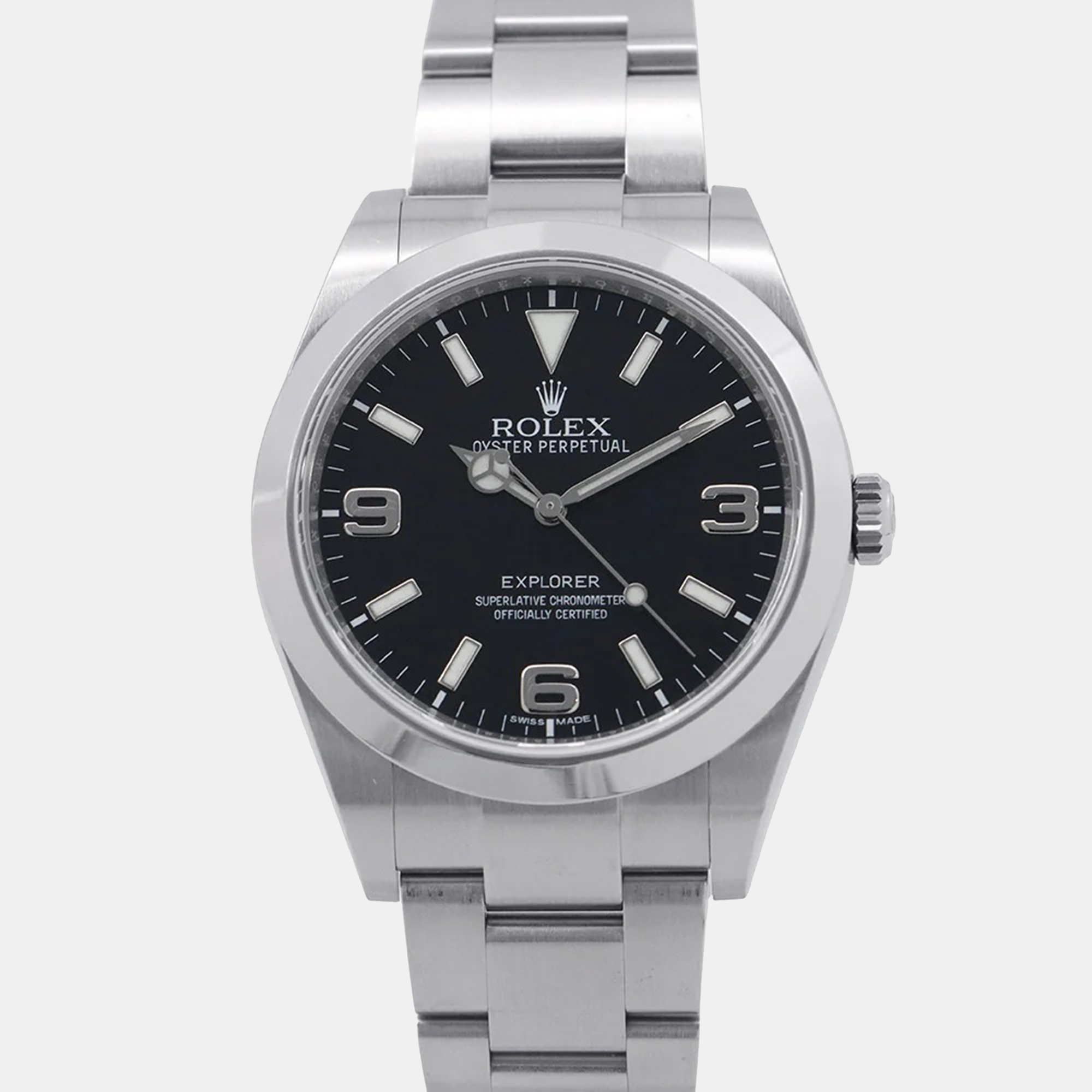 

Rolex Explorer 214270 Automatic Black Stainless Steel Men's Wristwatch 39 mm