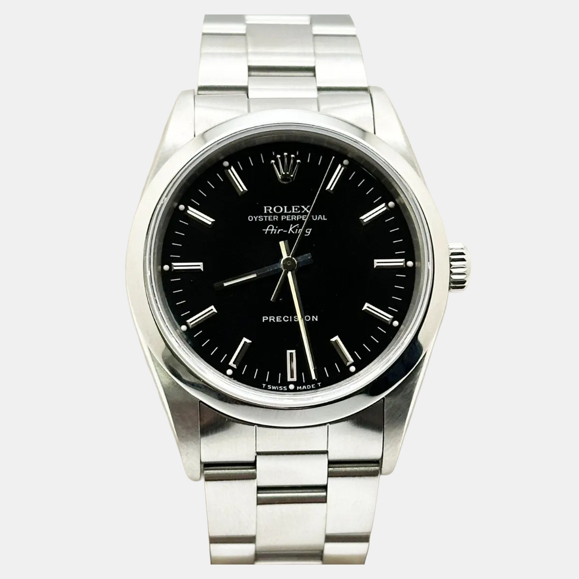 

Rolex Air-King 14000 Automatic Black Stainless Steel Men's Wristwatch 34 mm