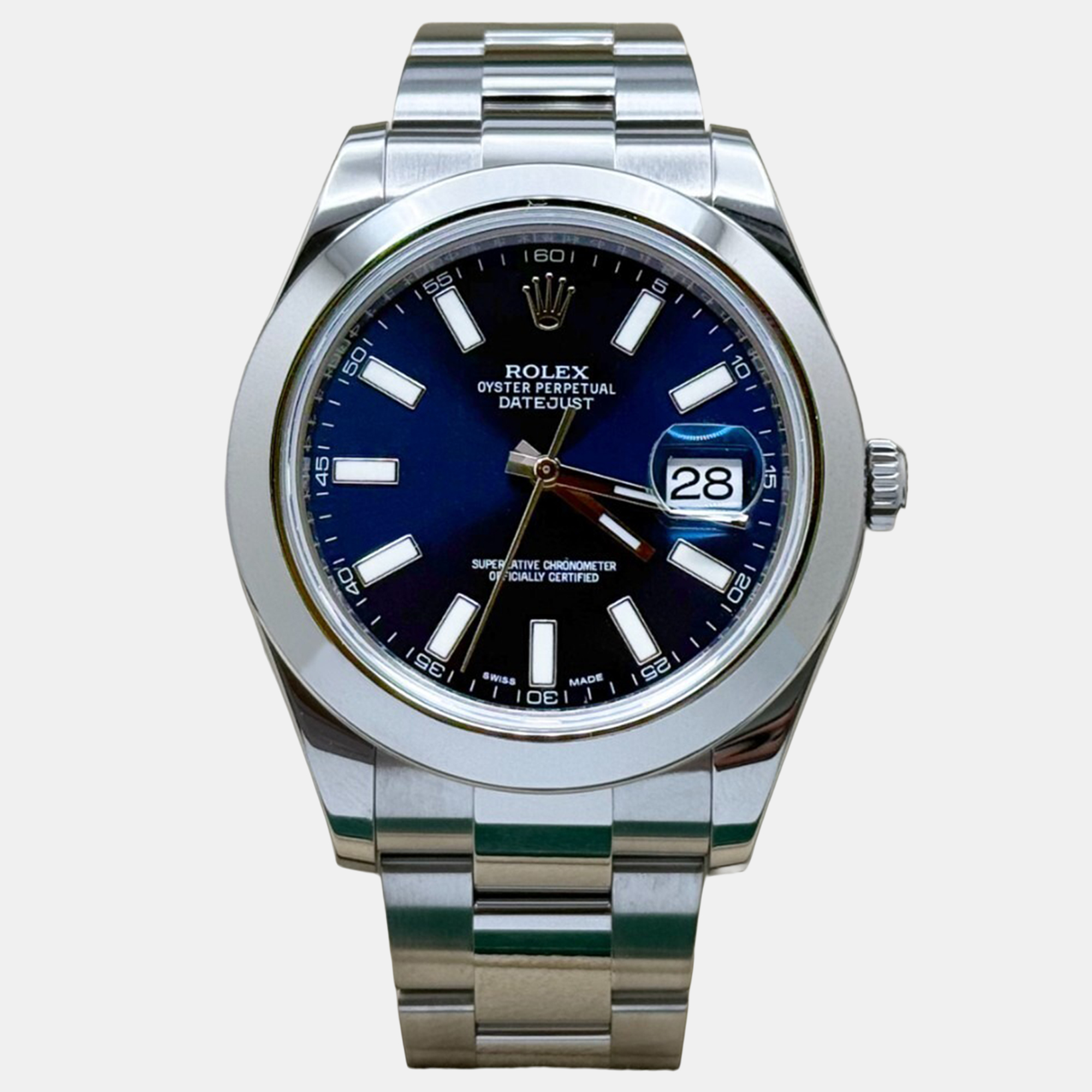 

Rolex Datejust II 116300 Automatic Blue Stainless Steel Men's Wristwatch 41 mm