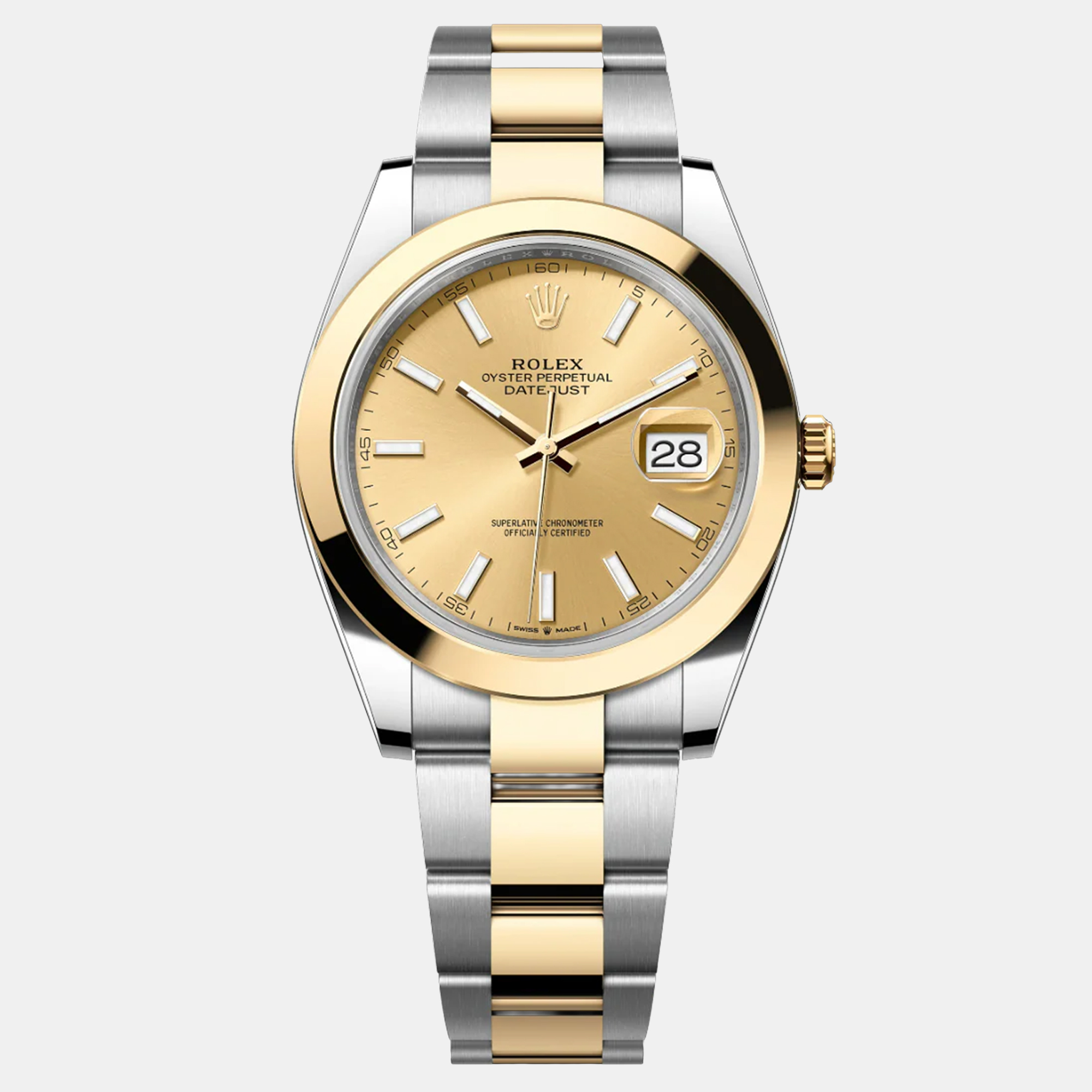 

Rolex Datejust 126303-0009 Automatic Champagne 18K Yellow Gold Stainless Steel Men’s Wristwatch 41 mm