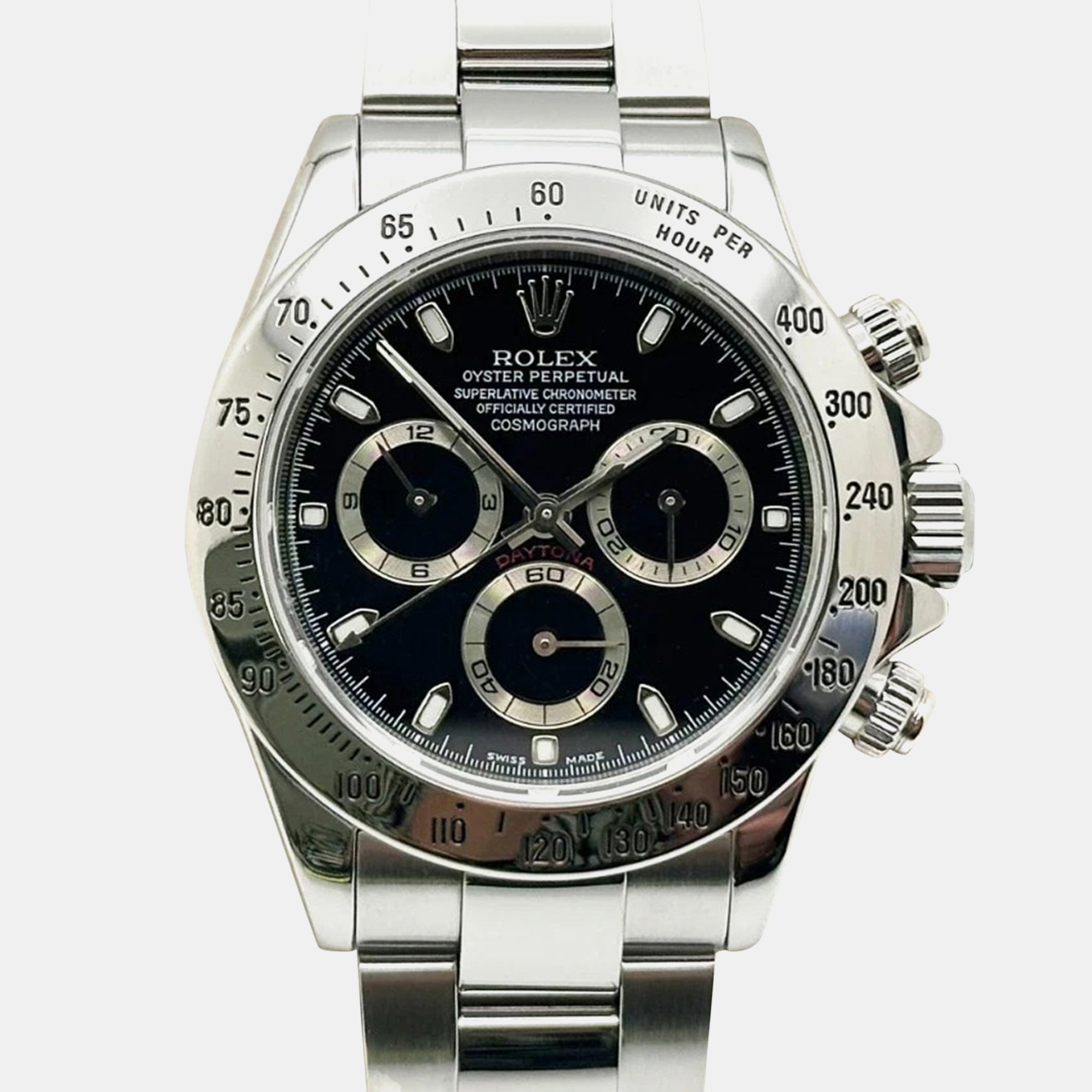 

Rolex Cosmograph Daytona 116520 Automatic Black Stainless Steel Men's Wristwatch 40 mm