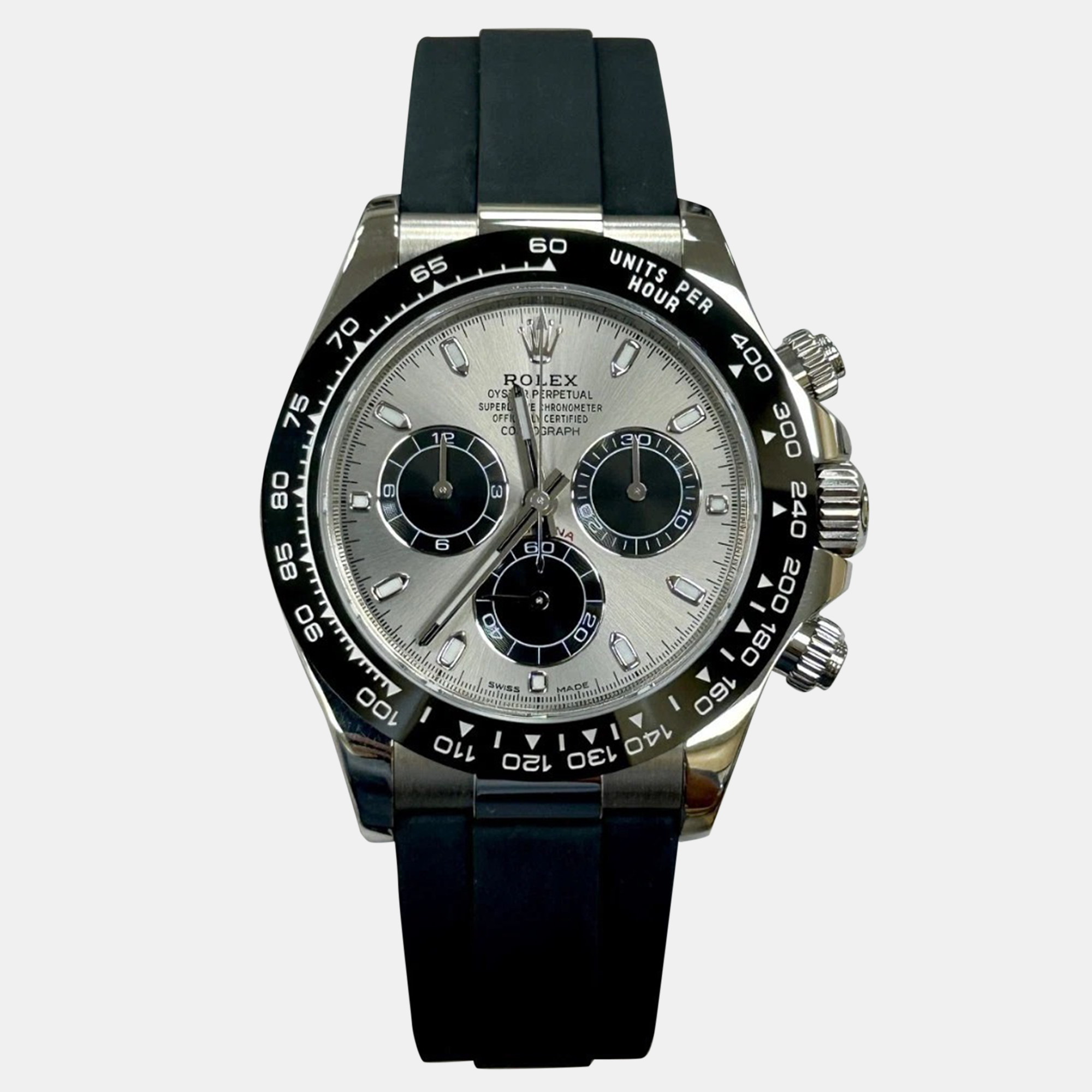 

Rolex Cosmograph Daytona Ghost 116519LN Automatic Ceramic 18K White Gold Men's Wristwatch 40 mm, Silver