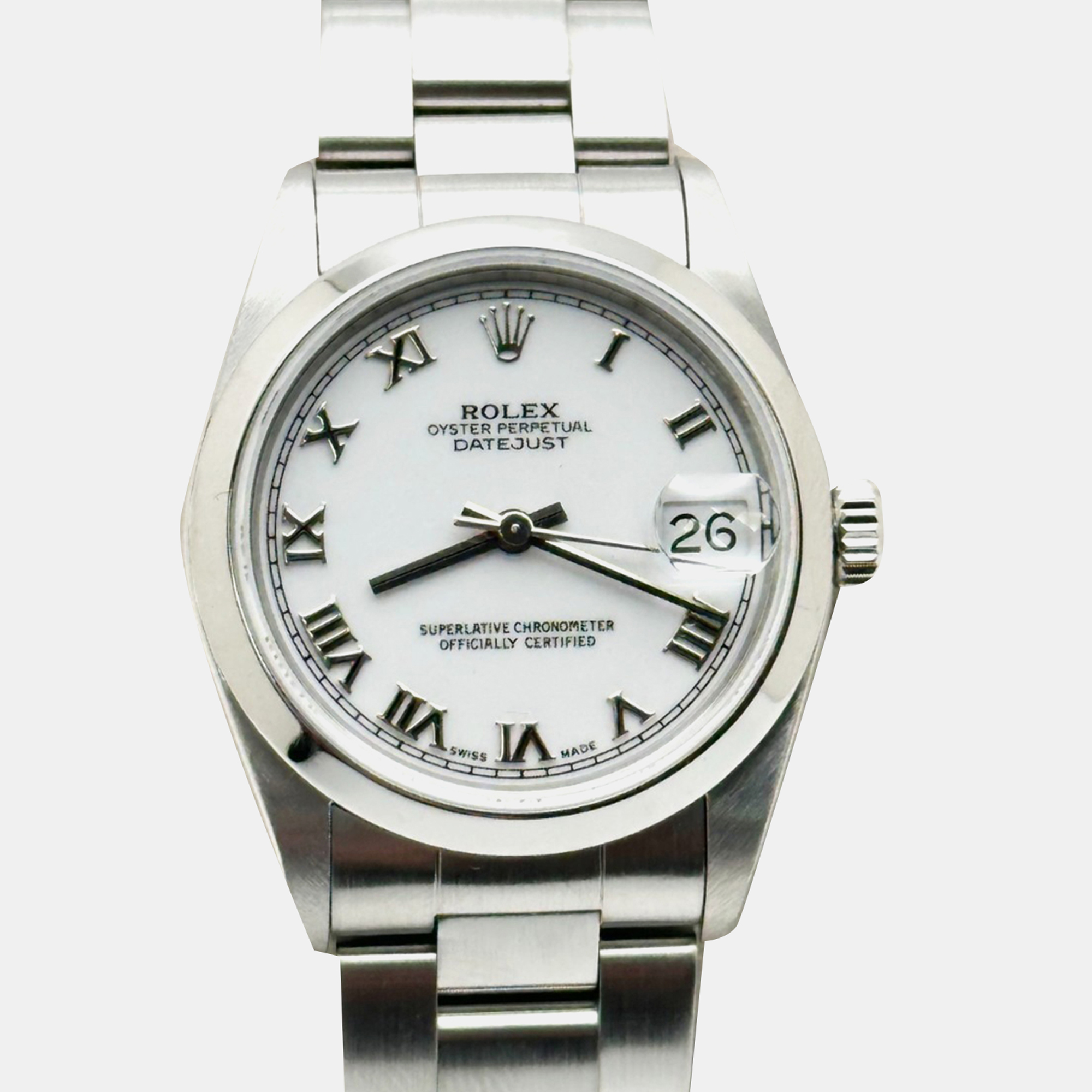 

Rolex Datejust 68240 Automatic White Stainless Steel Men's Wristwatch 31 mm