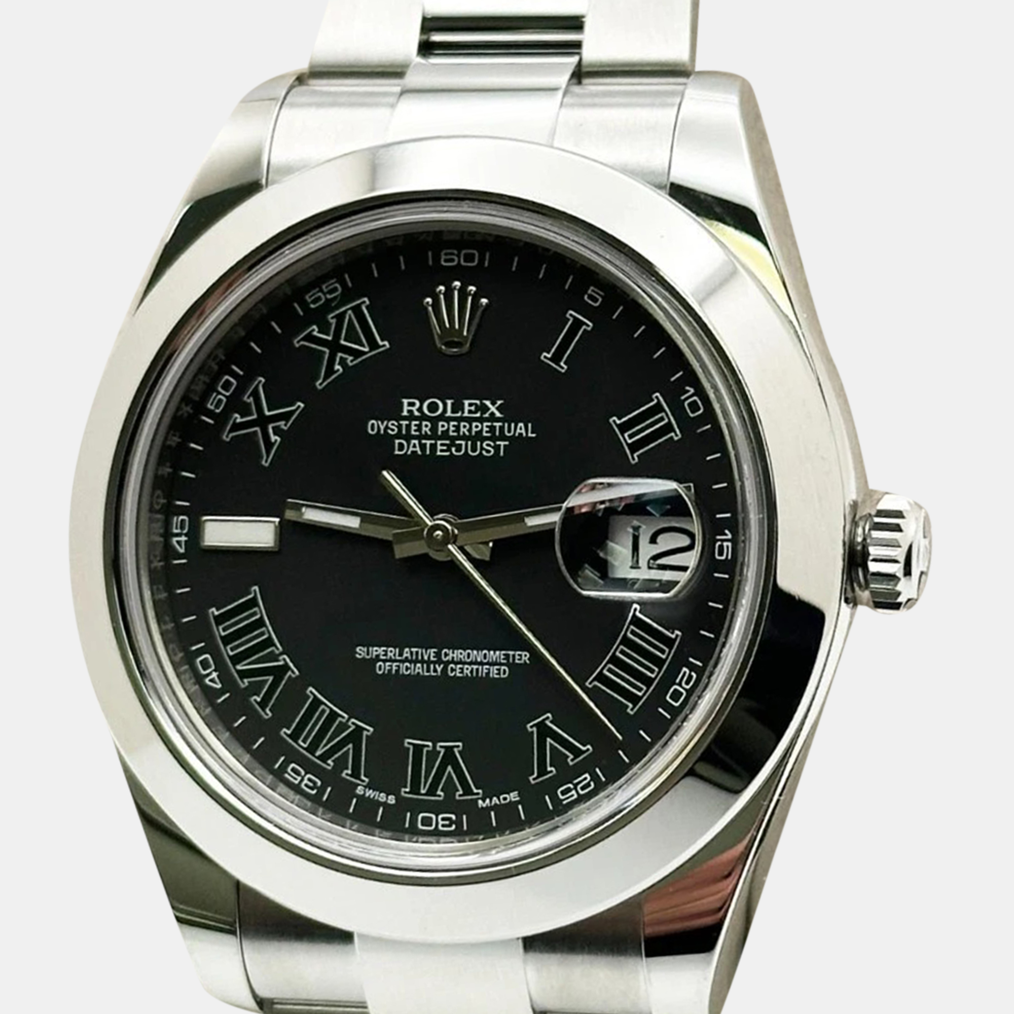 

Rolex Datejust II 116300 Automatic Black Stainless Steel Men's Wristwatch 41 mm