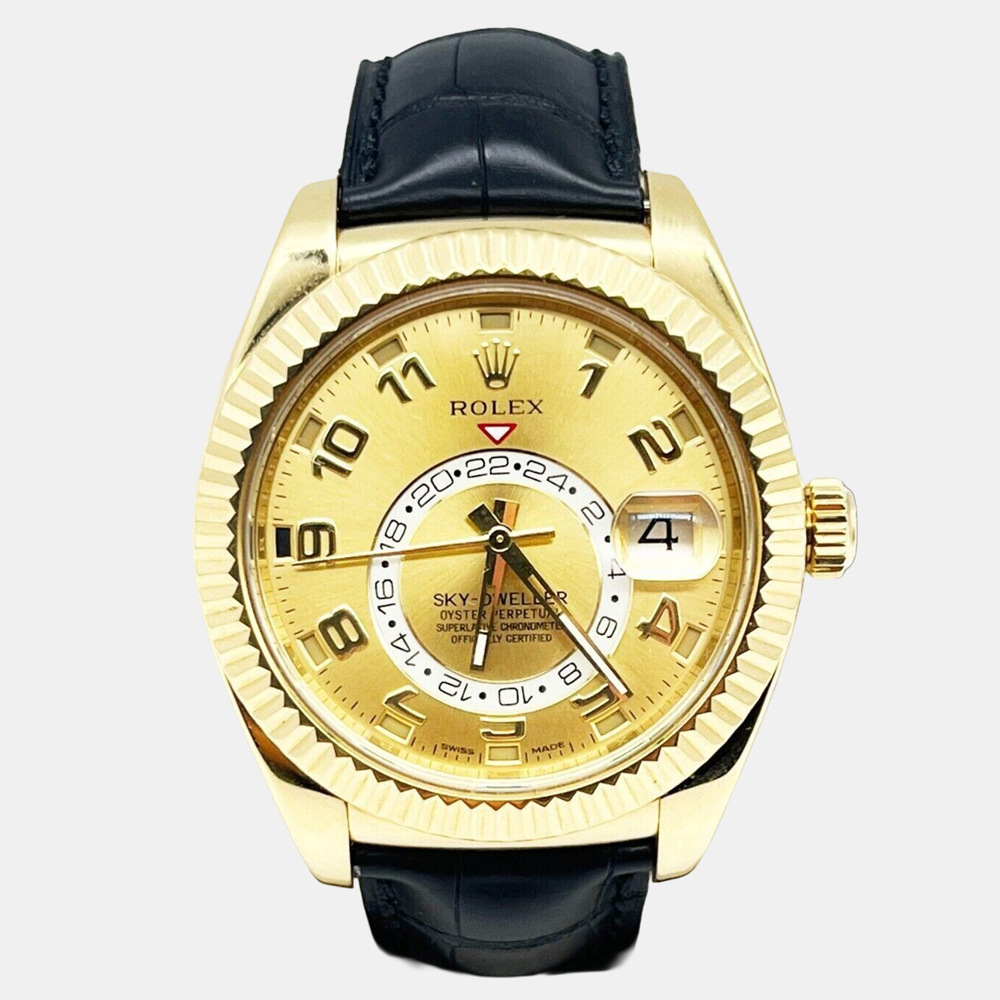

Rolex Sky Dweller 326138 Automatic Champagne 18K Yellow Gold Men's Wristwatch 42 mm