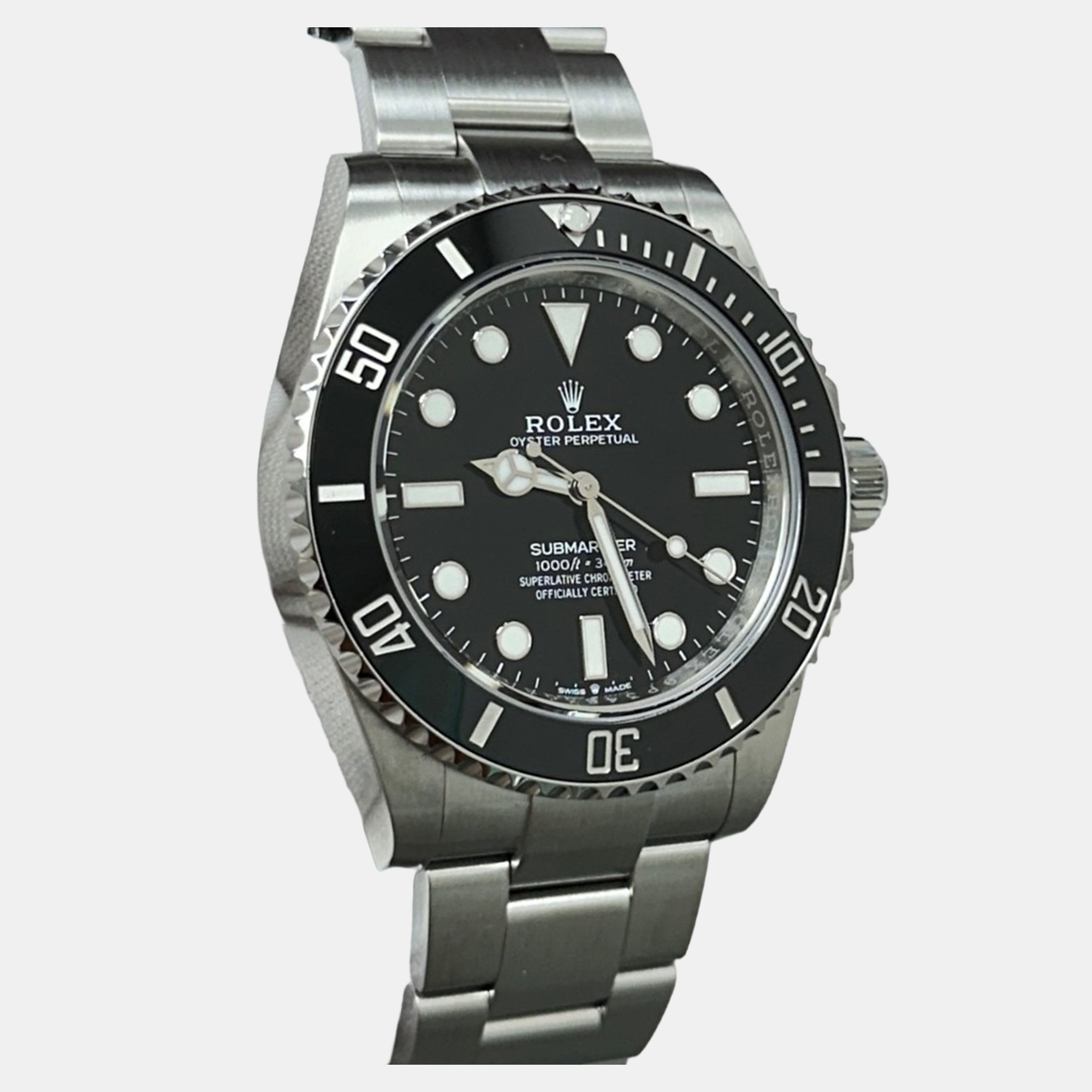 

Rolex Submariner 124060 Automatic Black Ceramic Stainless Steel Men's Wristwatch 41 mm
