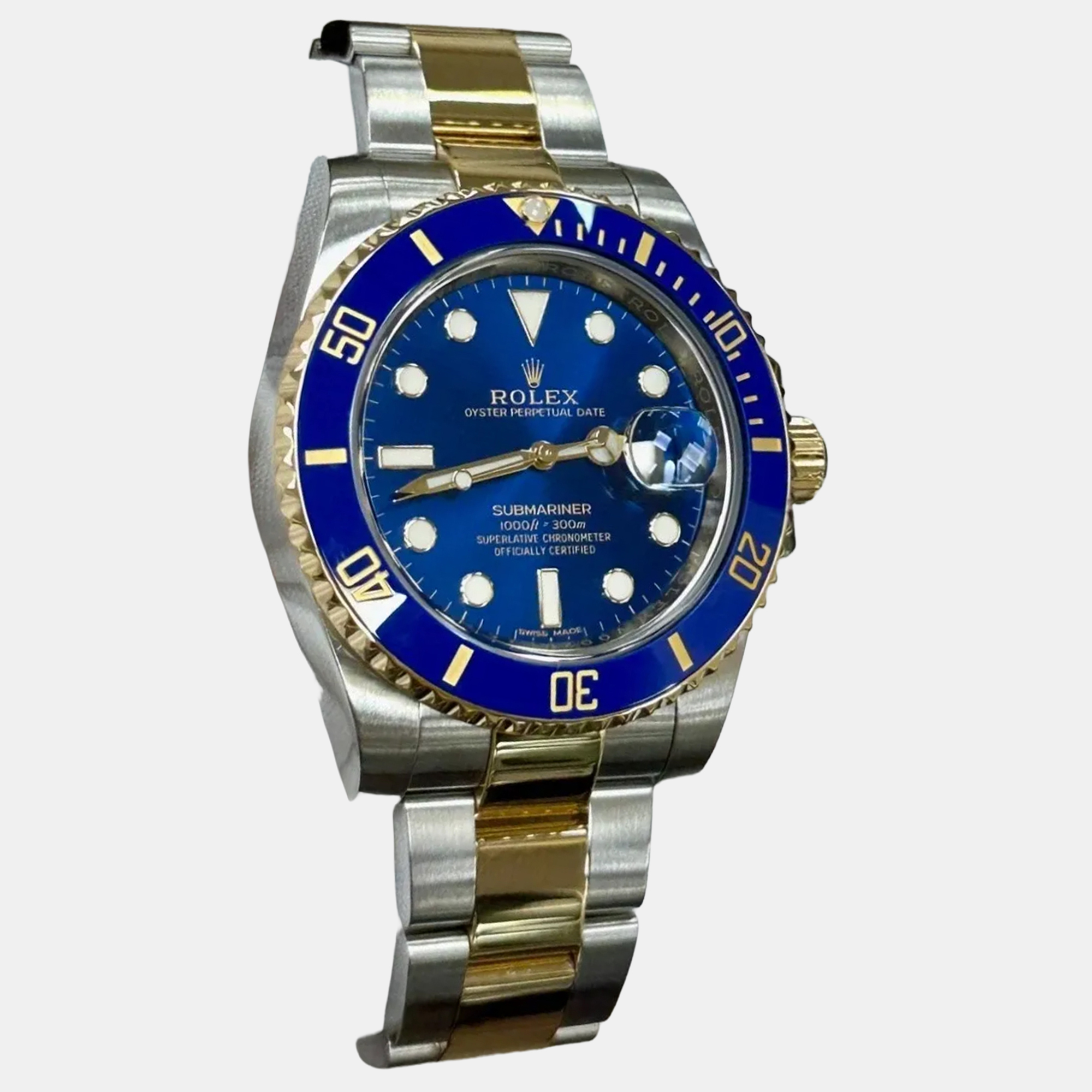 

Rolex Submariner 116613LB Automatic Blue 18K Yellow Gold Stainless Steel Men's Wristwatch 40 mm