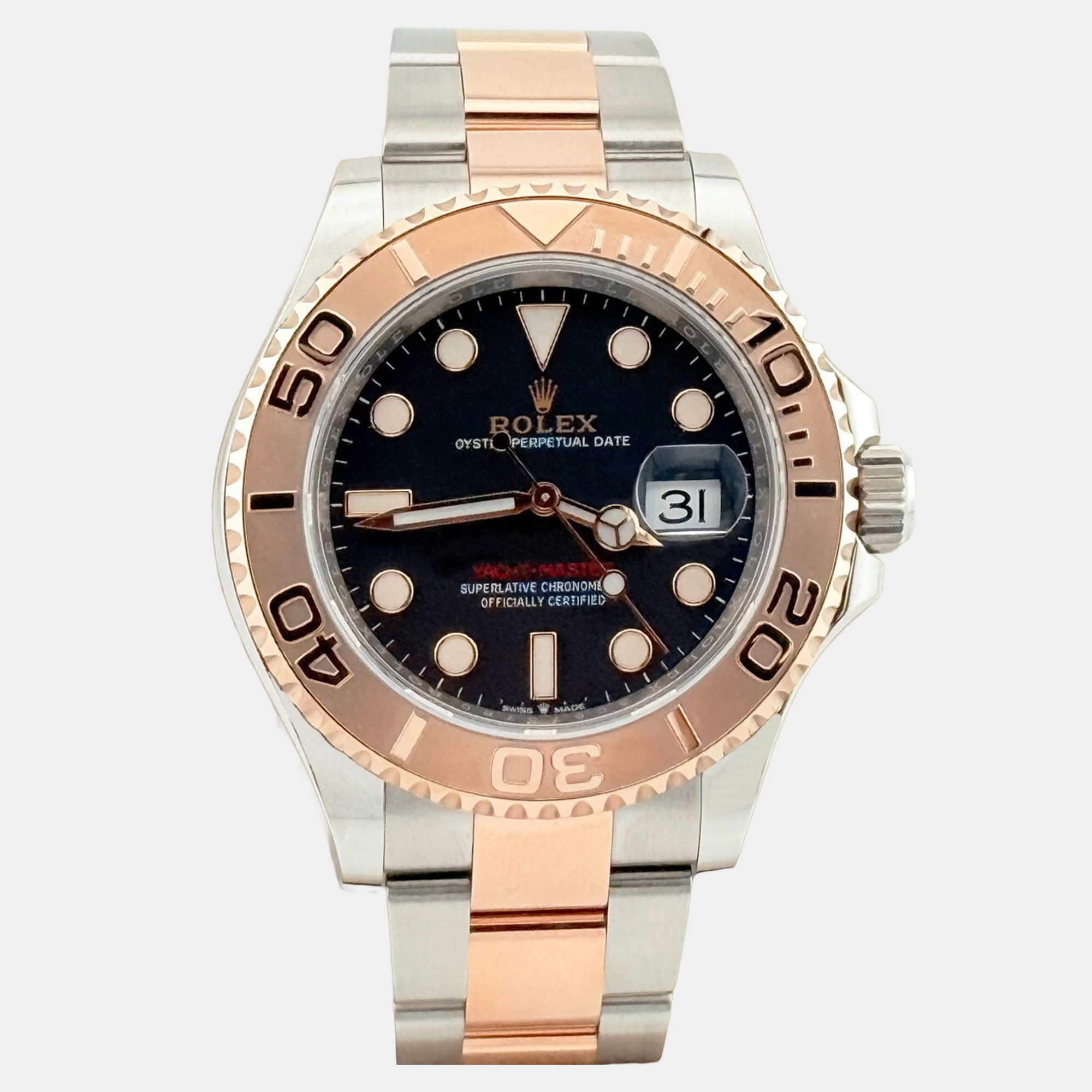 

Rolex Yacht Master 126621 Automatic Black 18K Rose Gold Stainless Steel Men's Wristwatch 40 mm