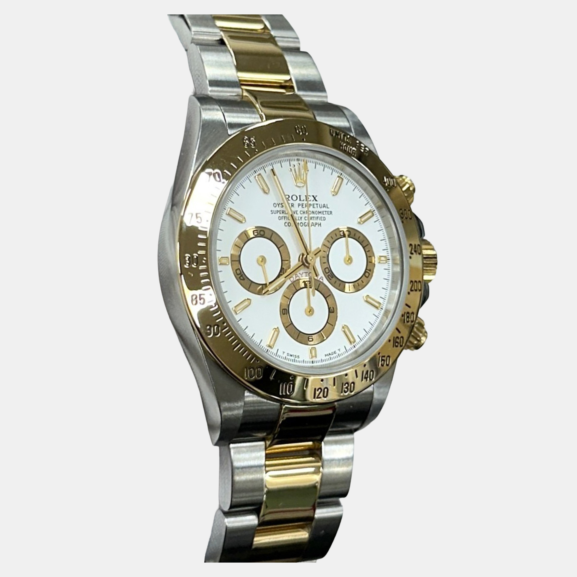 

Rolex Daytona Zenith 16523 Automatic White Stainless Steel Men's Wristwatch 40 mm