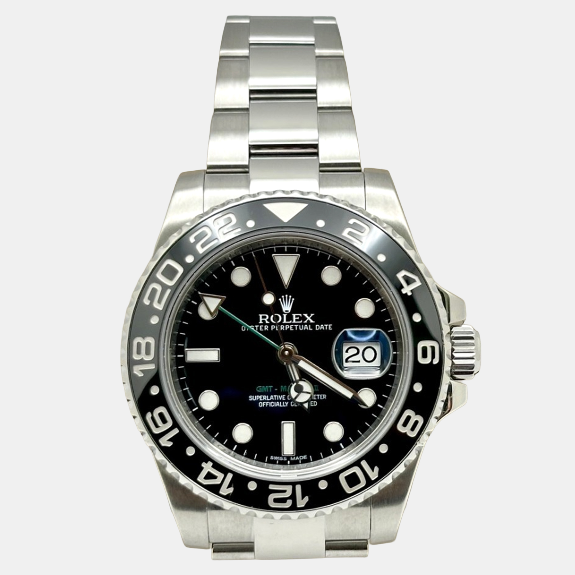 

Rolex GMT Master II 116710 Automatic Black Stainless Steel Men's Wristwatch 40 mm