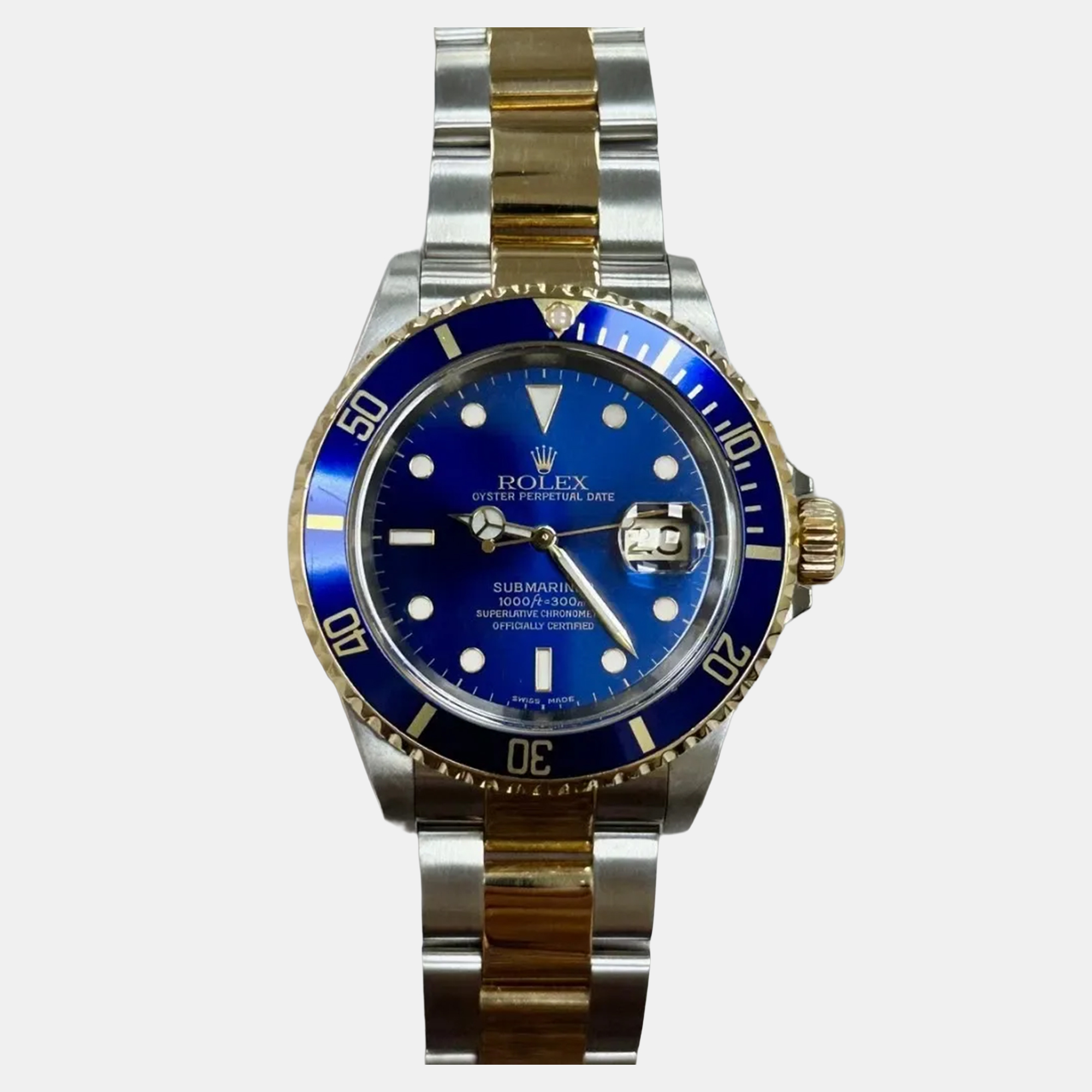 

Rolex Submariner 16613 Automatic Blue 18K Yellow Gold & Stainless Steel Men's Wristwatch