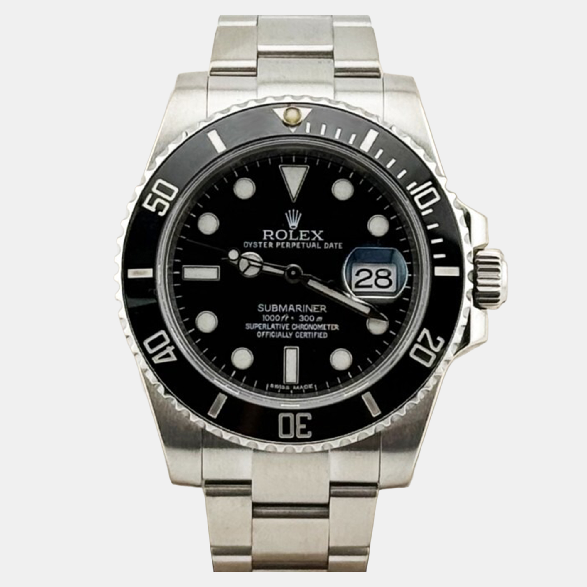 

Rolex Submariner Date 116610 Automatic Black Stainless Steel Men's Wristwatch