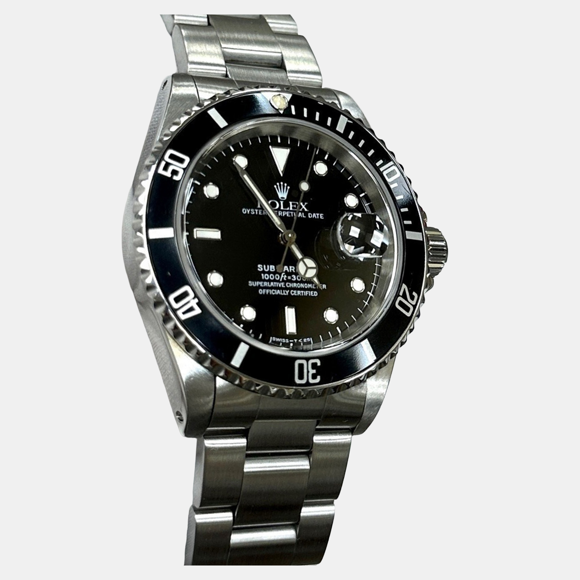

Rolex Submariner Date 16610 Automatic Black Stainless Steel Men's Wristwatch