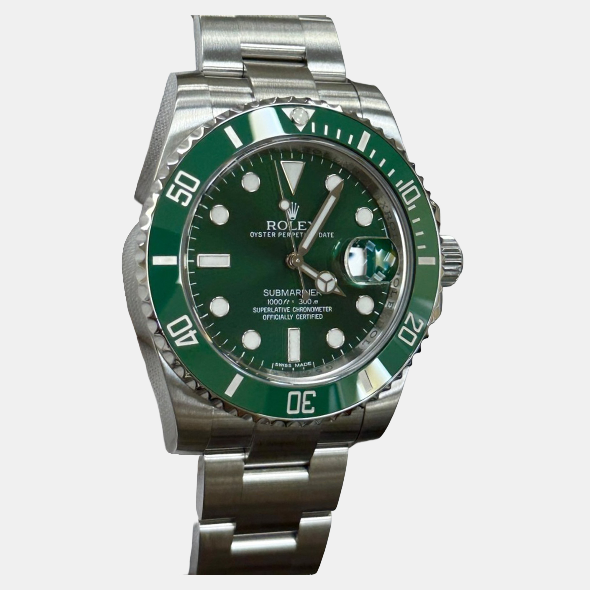 

Rolex Submariner Hulk 116610V Automatic Green Stainless Steel Men's Wristwatch