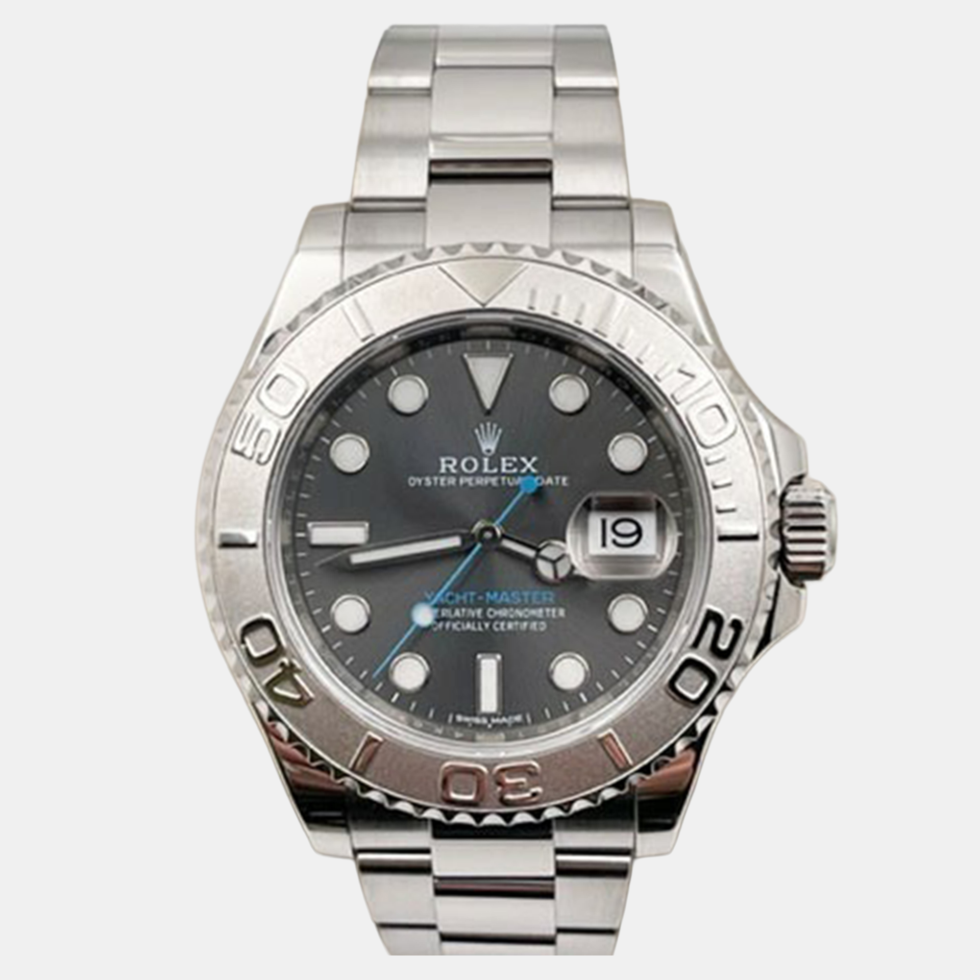 

Rolex Yacht Master 116622 Automatic Rhodium Platinum Stainless Steel Men's Wristwatch 40 mm, Grey
