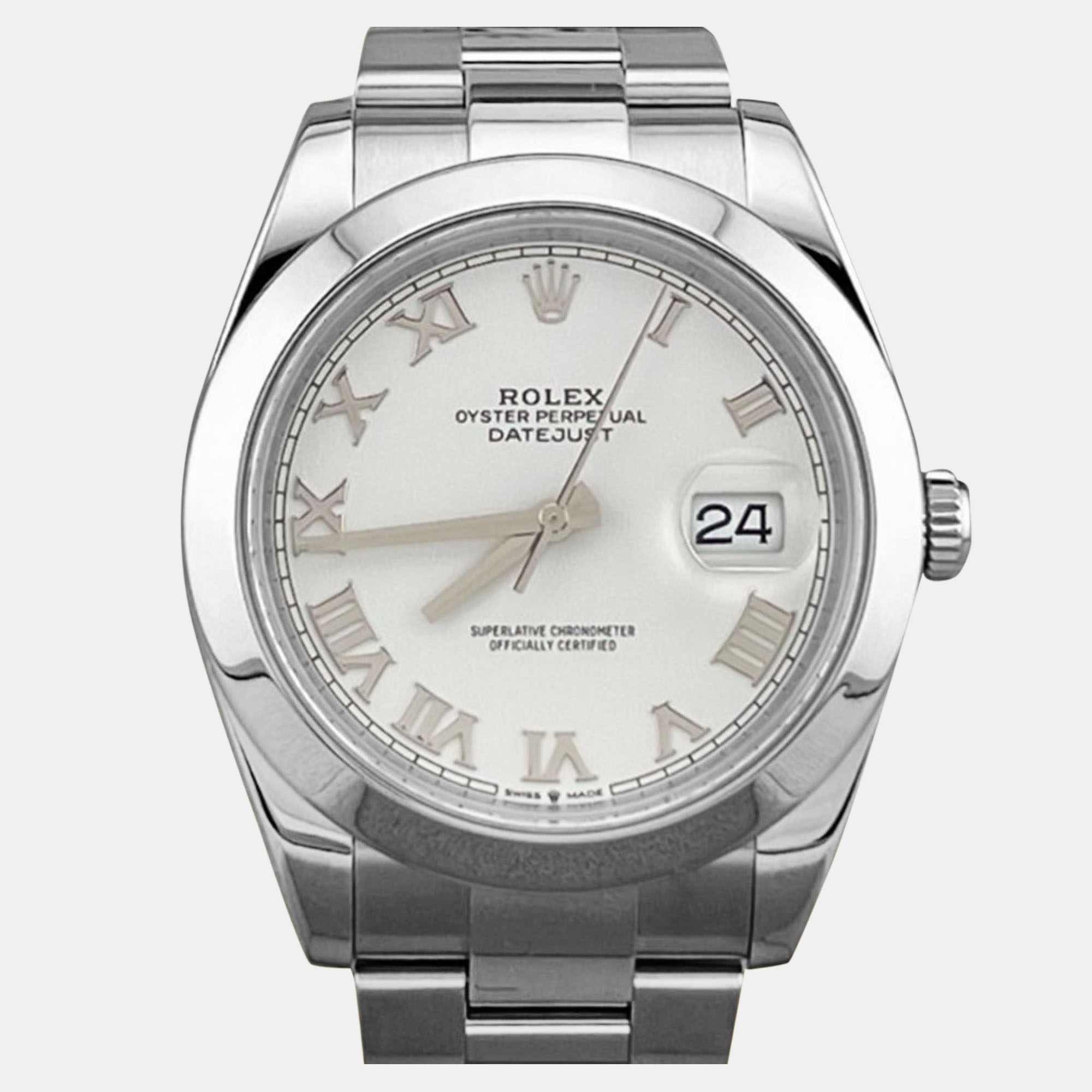 

Rolex Datejust 126300 Automatic White Stainless Steel Men's Wristwatch 41 mm