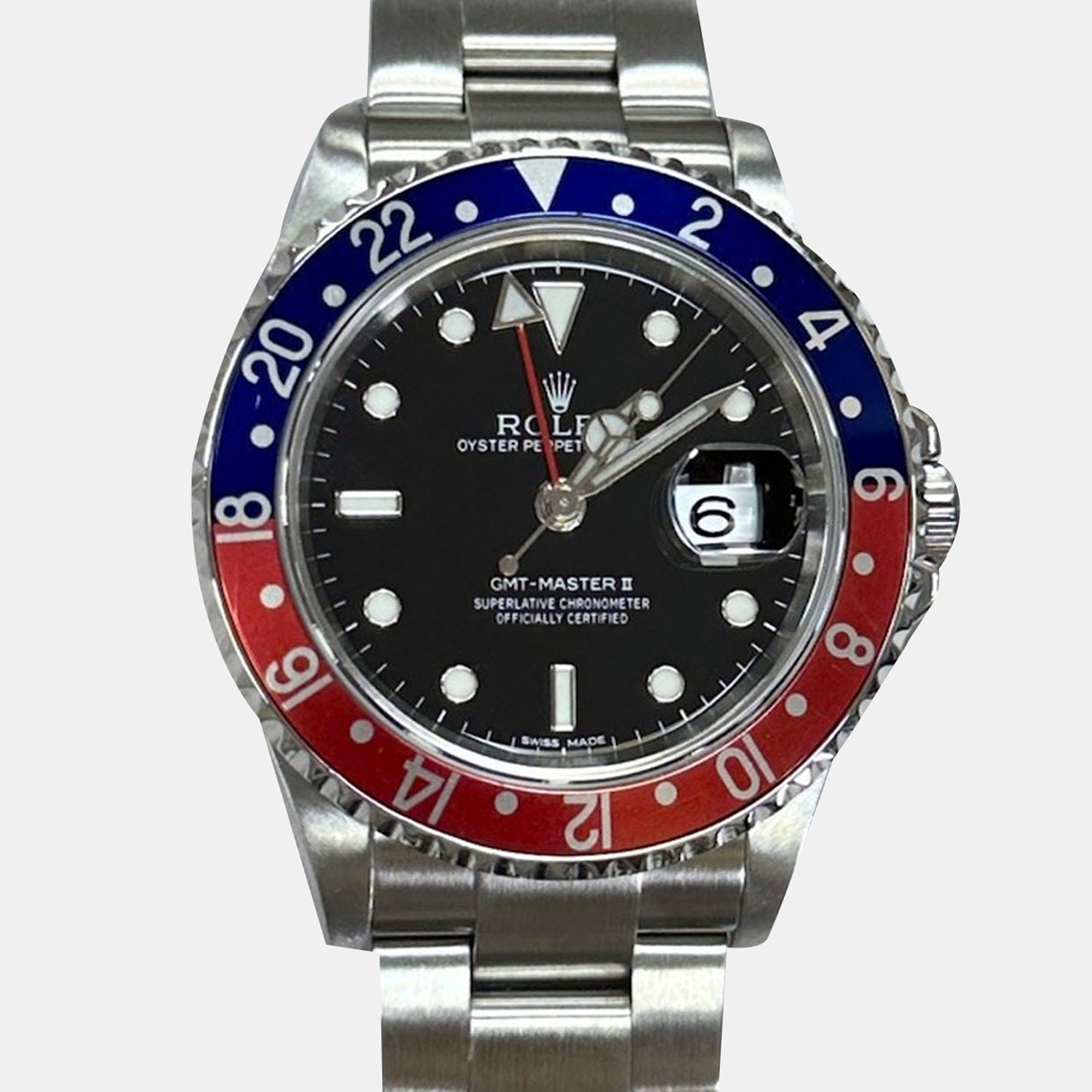 

Rolex GMT-Master II 16710 Automatic Black Stainless Steel Men's Wristwatch 40 mm