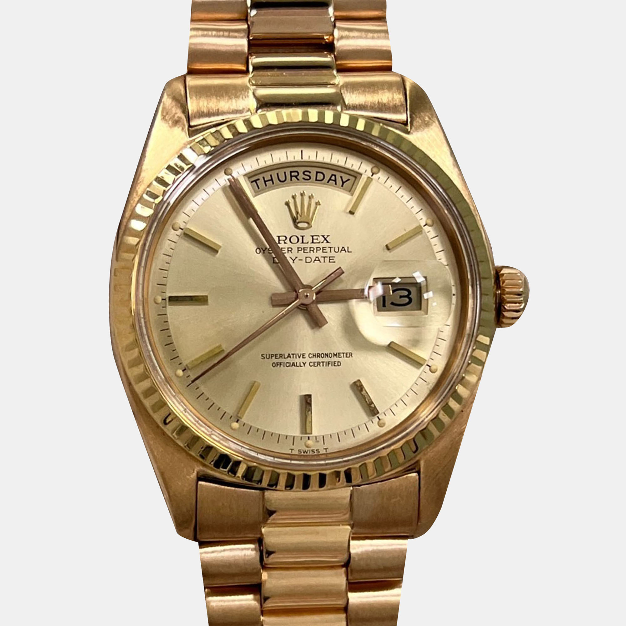 

Rolex President Day-Date 1803 Automatic 18K Rose Gold Men's Wristwatch 36 mm