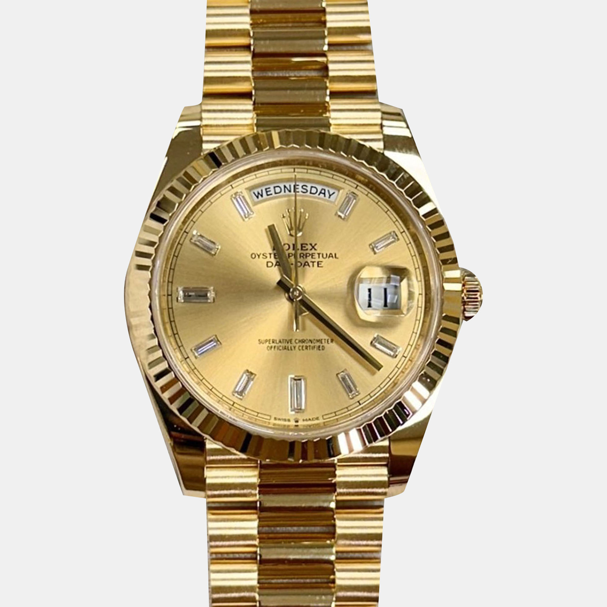 

Rolex President Day-Date 228238 Automatic 18K Yellow Gold Men's Wristwatch 40 mm