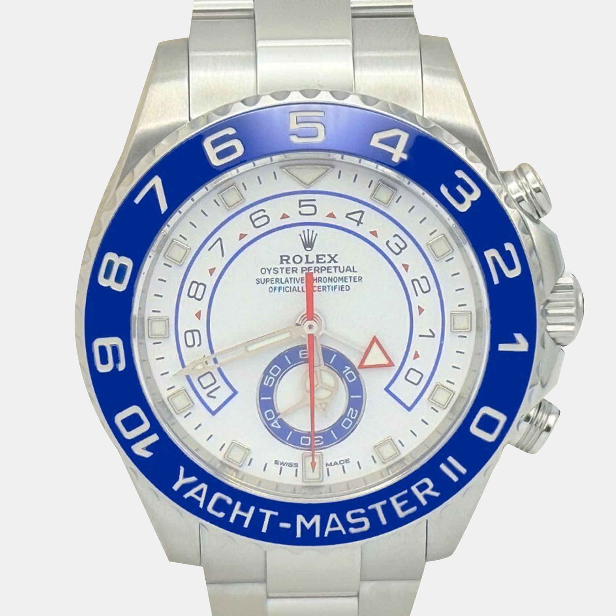 

Rolex Yacht-Master II 116680 Automatic White Ceramic Stainless Steel Men's Wristwatch 44 mm
