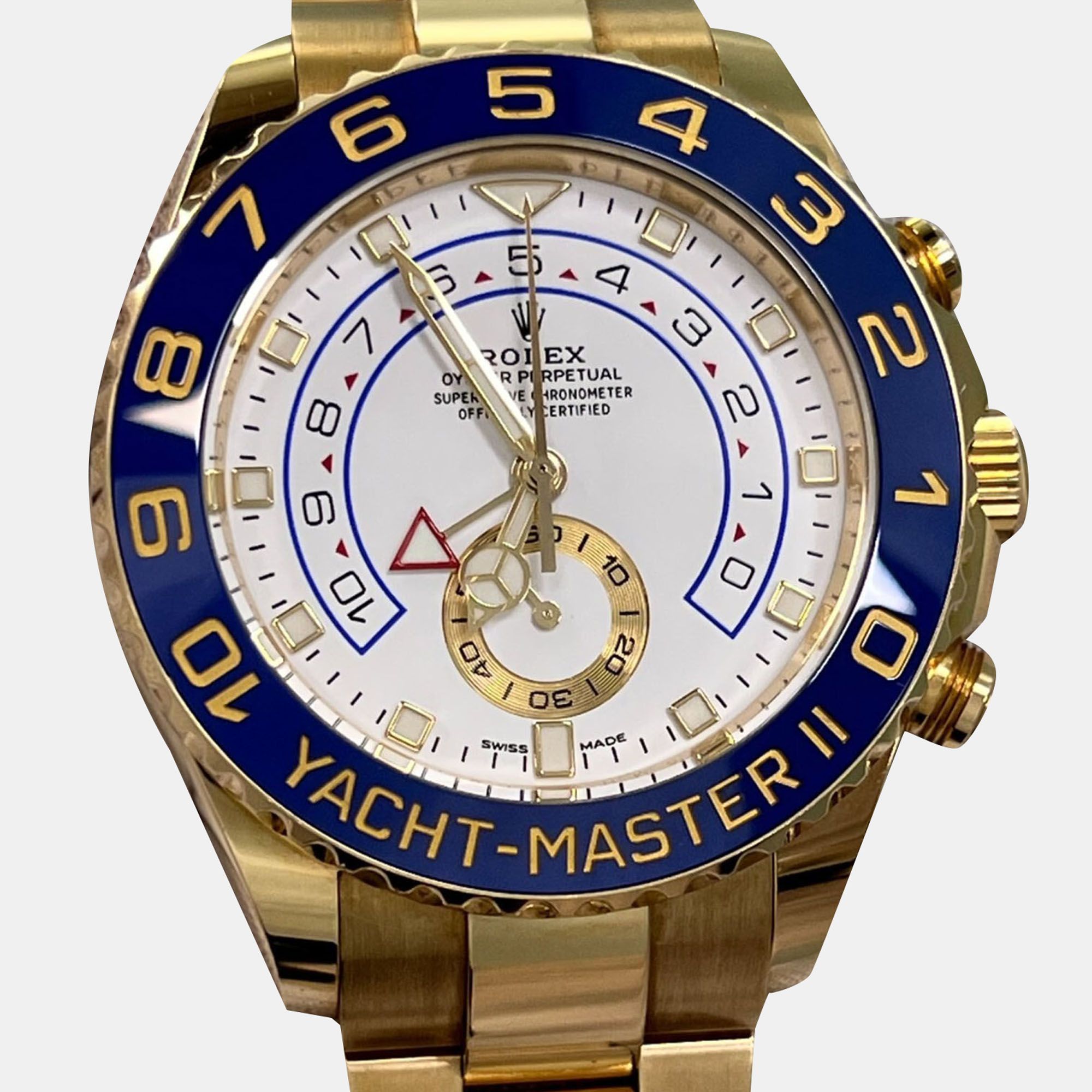 

Rolex Yacht-Master II 116688 Automatic Blue Ceramic 18K Yellow Gold Men's Wristwatch 44 mm, White