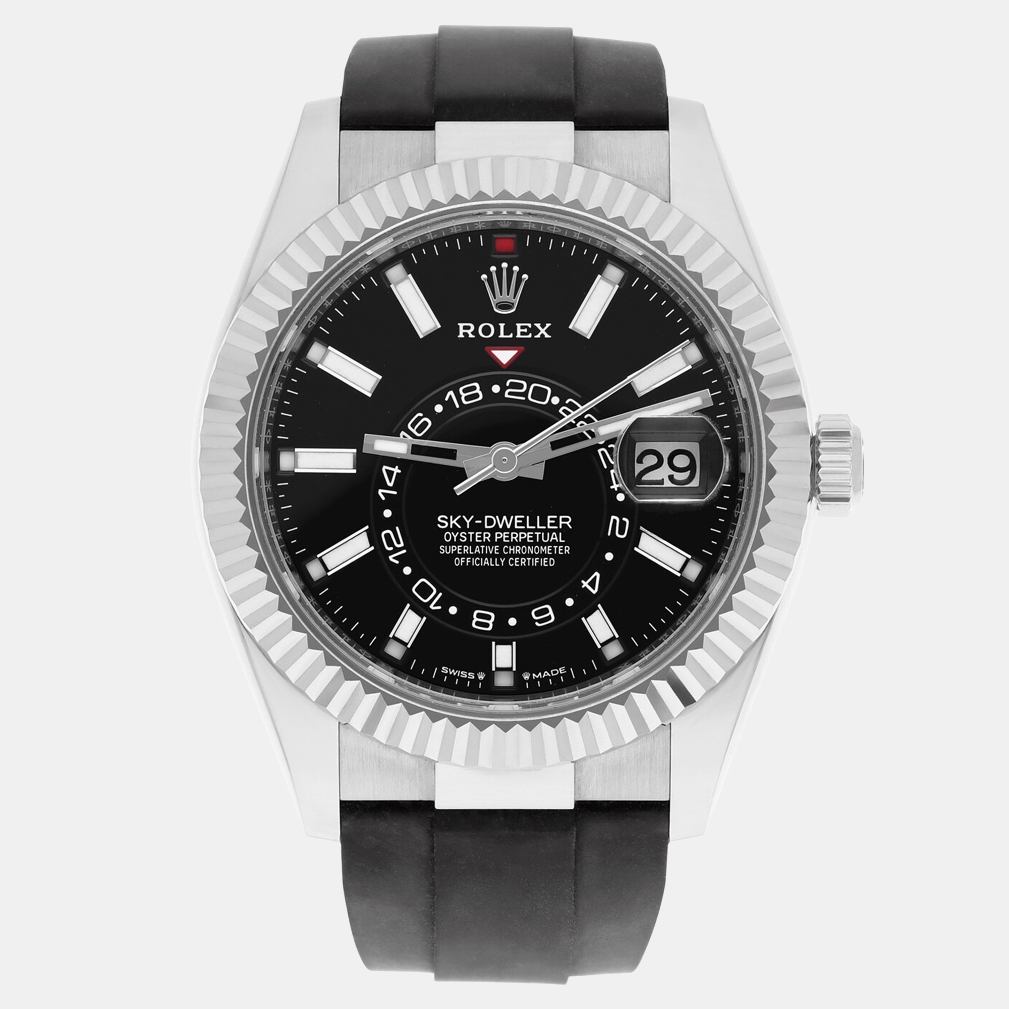 

Rolex Sky-Dweller 336239 Automatic COLOR 18K White Gold Men Watch, Black