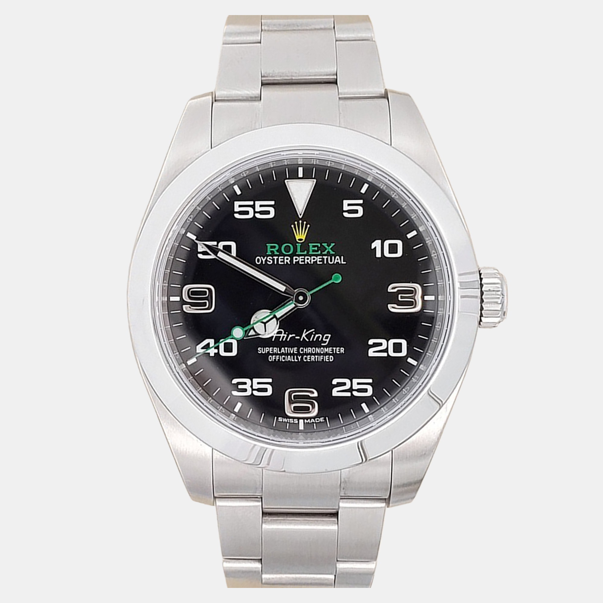 

Rolex Air King 116900 Automatic Black Stainless Steel Men's Wristwatch 40 mm